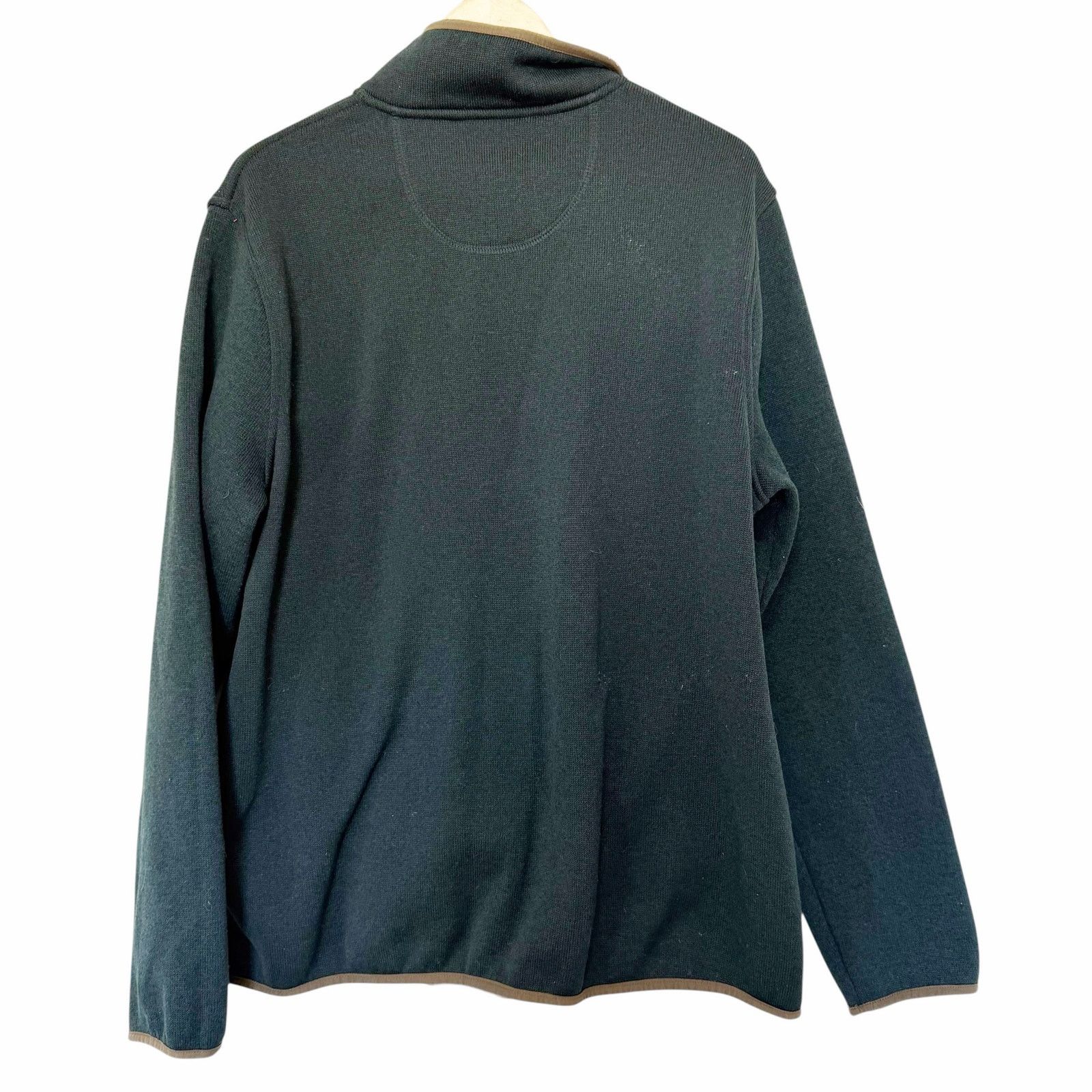 L.L. Bean LL Bean Green Slightly Fitted Quarter Snap Pullover Sweater Size US XL / EU 56 / 4 - 4 Thumbnail