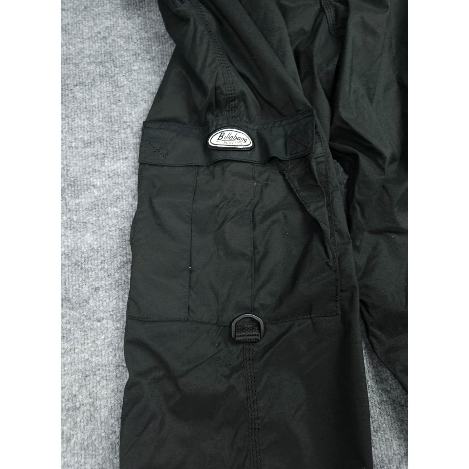 Quiksilver VINTAGE Billabong Combat Snowboard Pants Mens Medium Black NWT Nylon Made USA Size US 31 - 2 Thumbnail