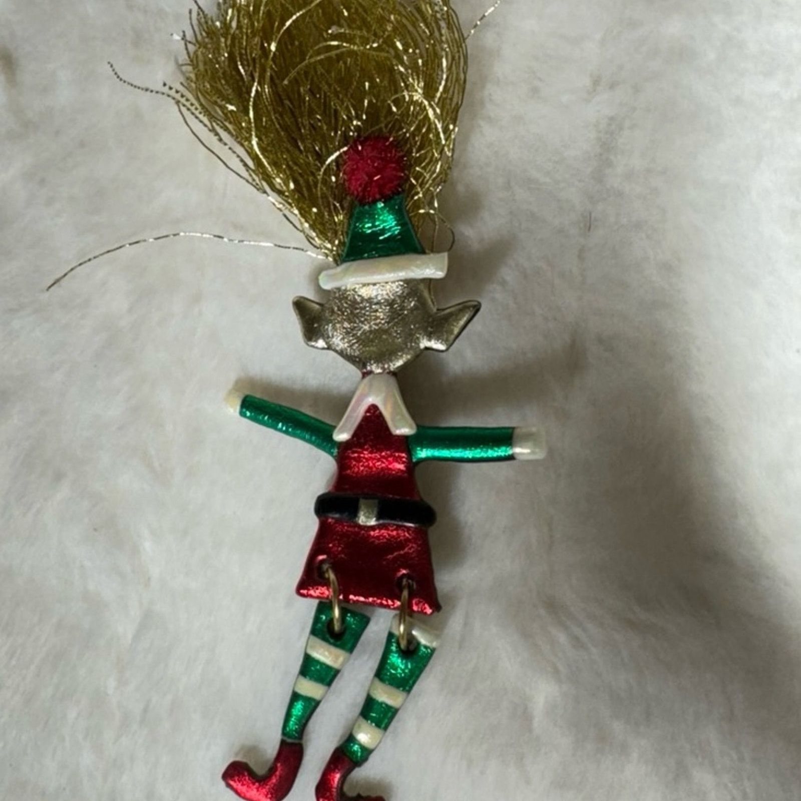 NBDN Nobrandedon Hand made elf/Christmas pin Size ONE SIZE - 1 Thumbnail