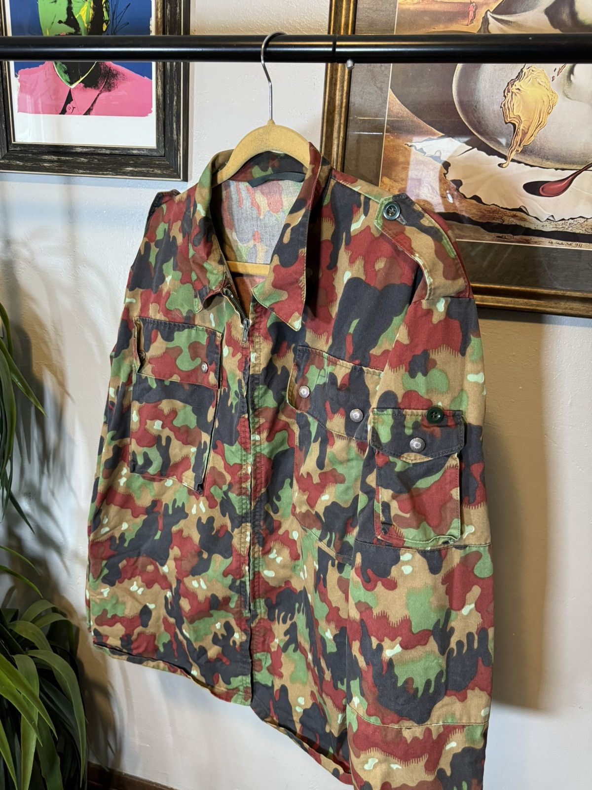 Vintage Vintage Camo Jacket Size US L / EU 52-54 / 3 - 3 Thumbnail
