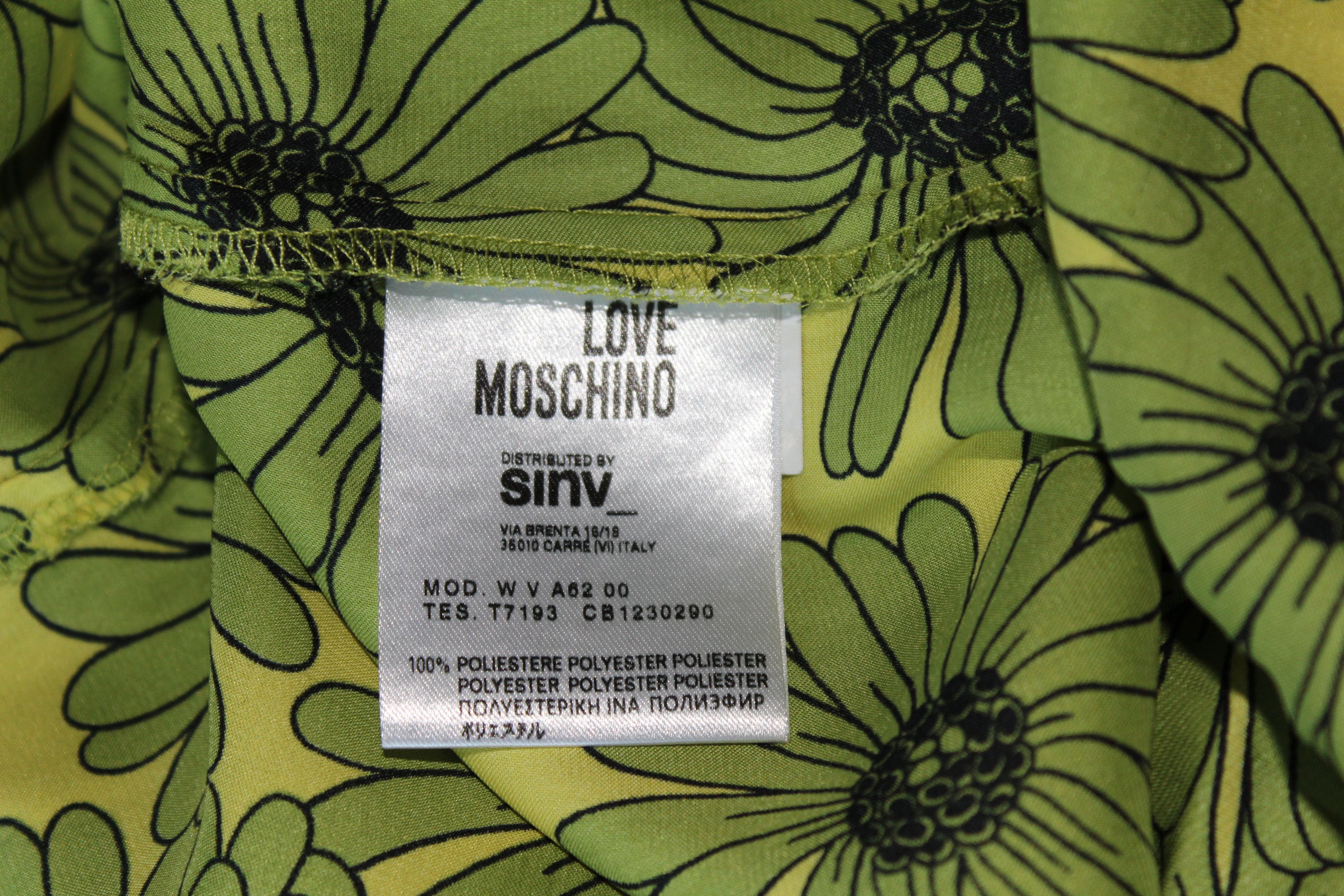 Love Moschino Love Moschino Flower Print Midi Dress Size M / US 6-8 / IT 42-44 - 7 Thumbnail