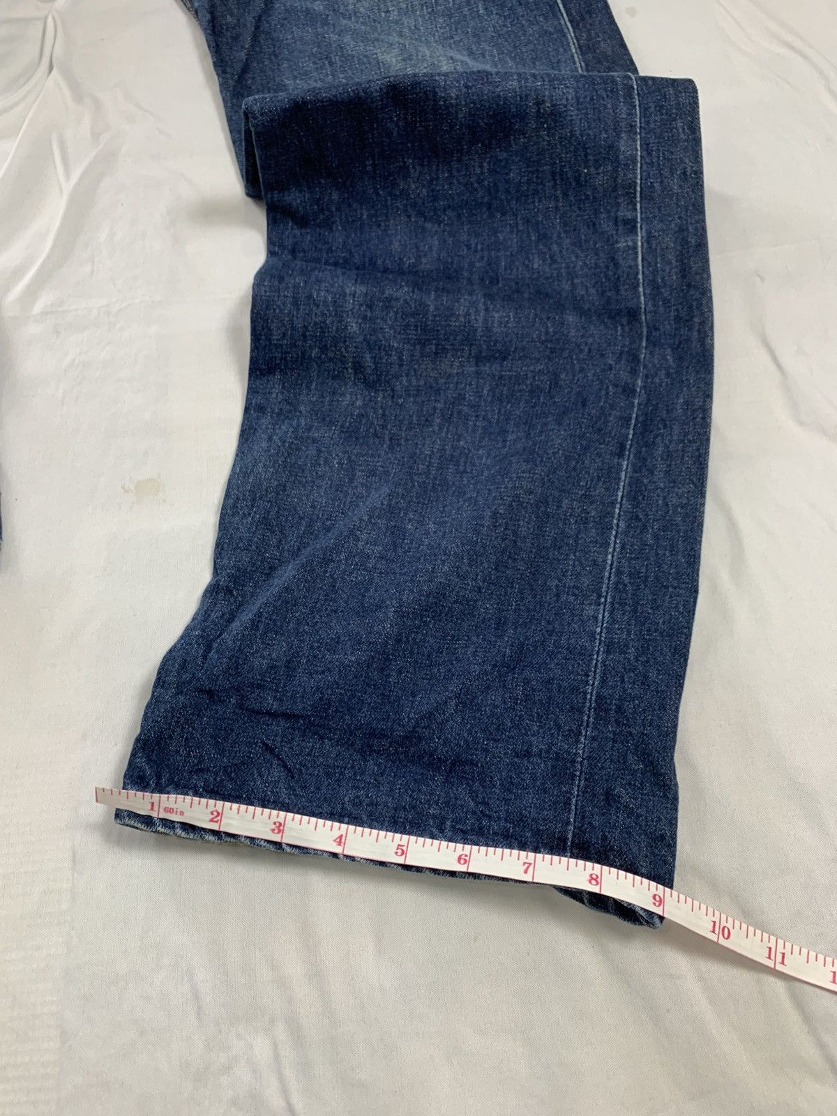 Edwin Vintage edwin selvedge raw jeans distres Size US 31 - 16 Thumbnail