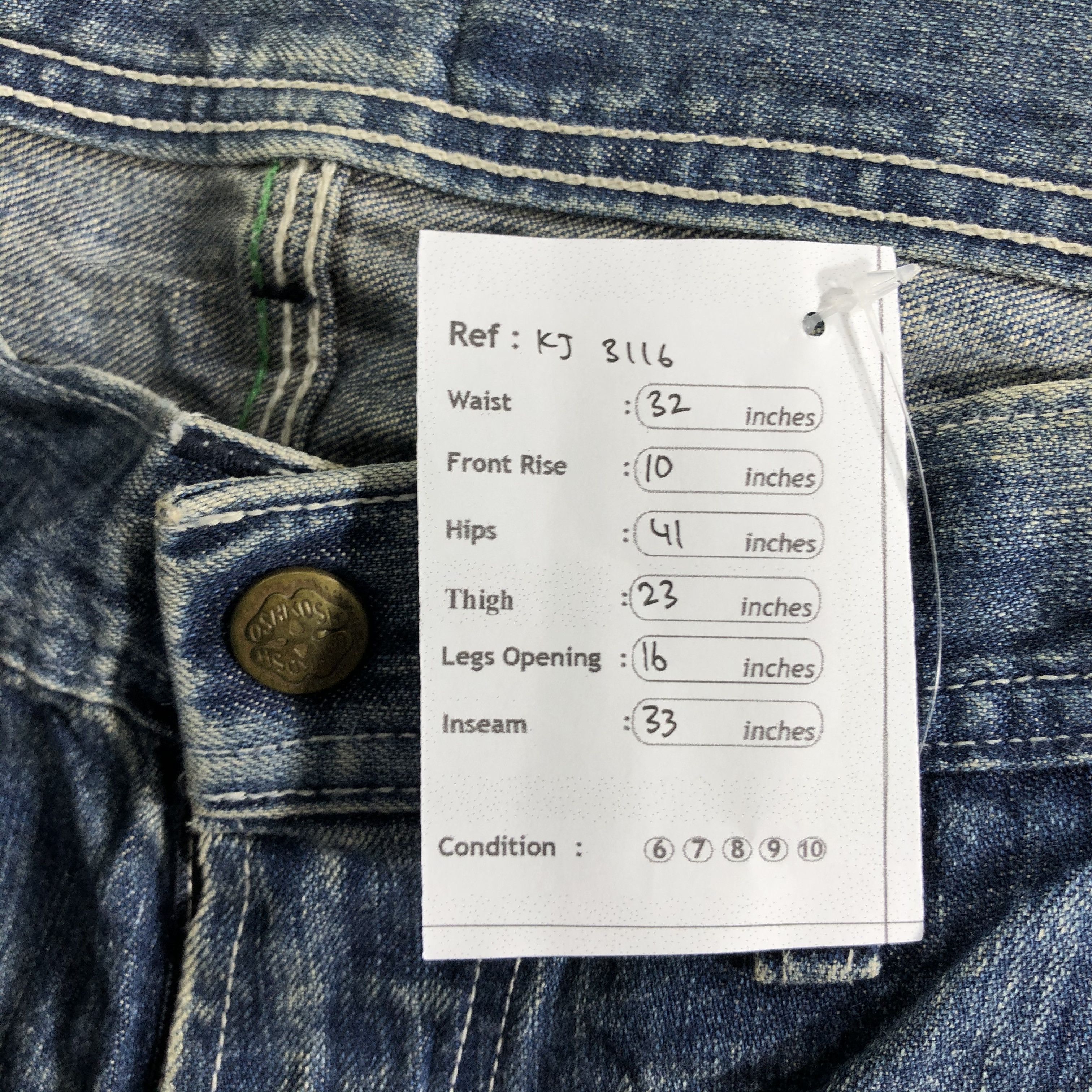 Oshkosh Oshkosh Carpenter Jeans Medium Wash Denim KJ3116 Size US 30 / EU 46 - 10 Thumbnail