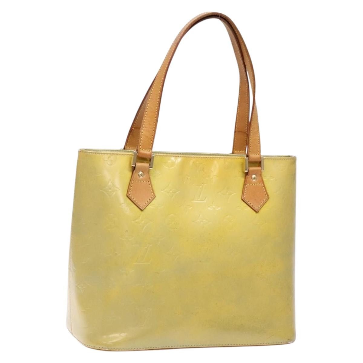 Louis Vuitton LOUIS VUITTON Monogram Vernis Houston Hand Bag Gris M91053 Size ONE SIZE - 1 Thumbnail