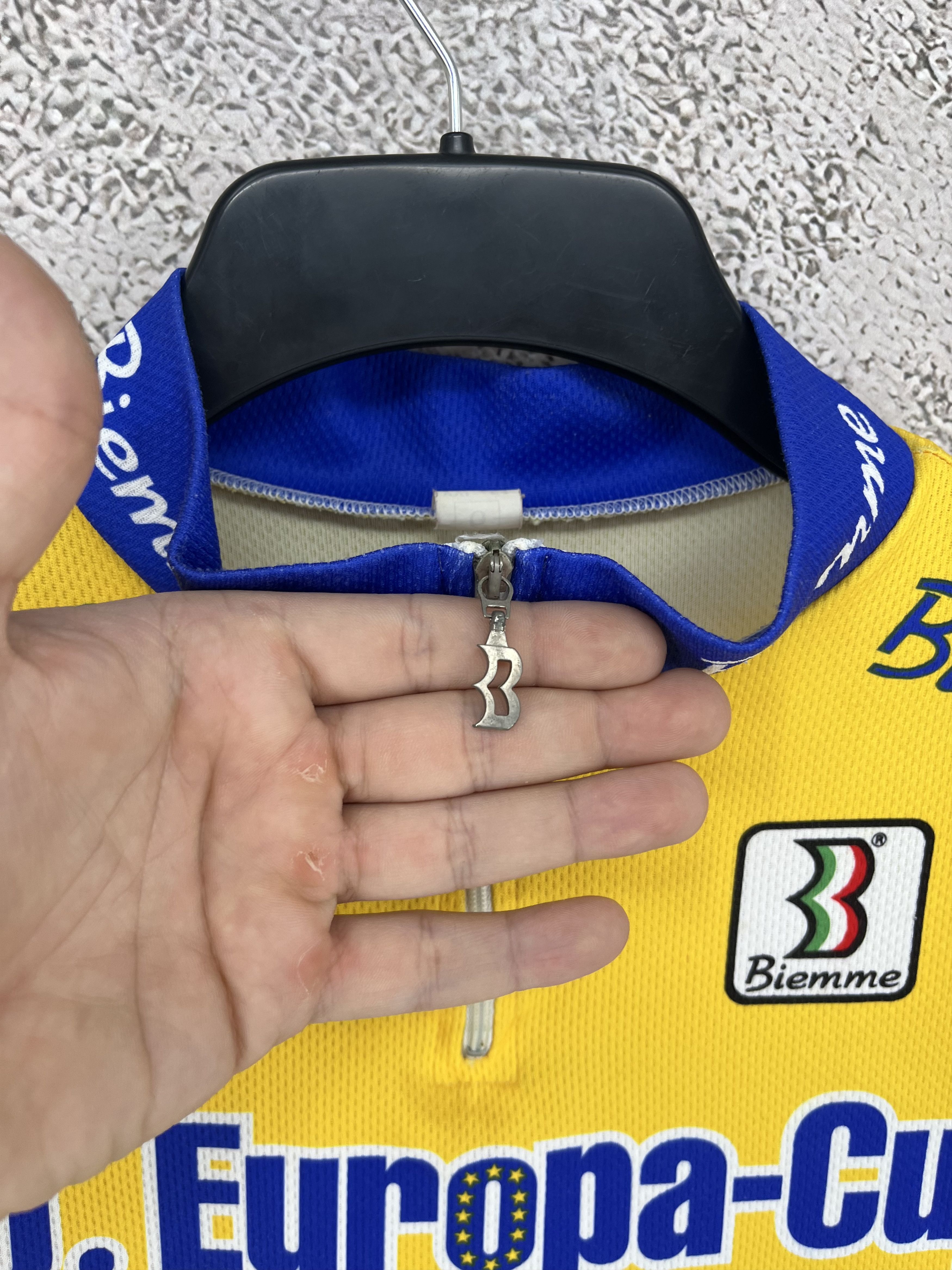 Vintage Vintage Biemme Europa-Cup 1996 Cycling Jersey Shirt Italy Size US XXL / EU 58 / 5 - 8 Thumbnail