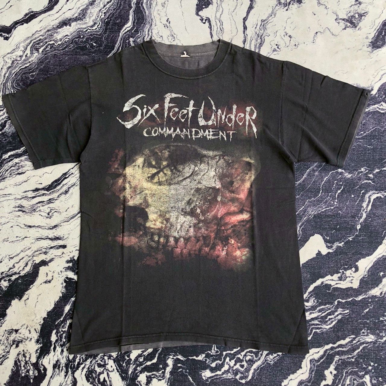 Band Tees Six Feet Under “Commandment” Vintage Death Metal Tee Size US M / EU 48-50 / 2 - 1 Thumbnail