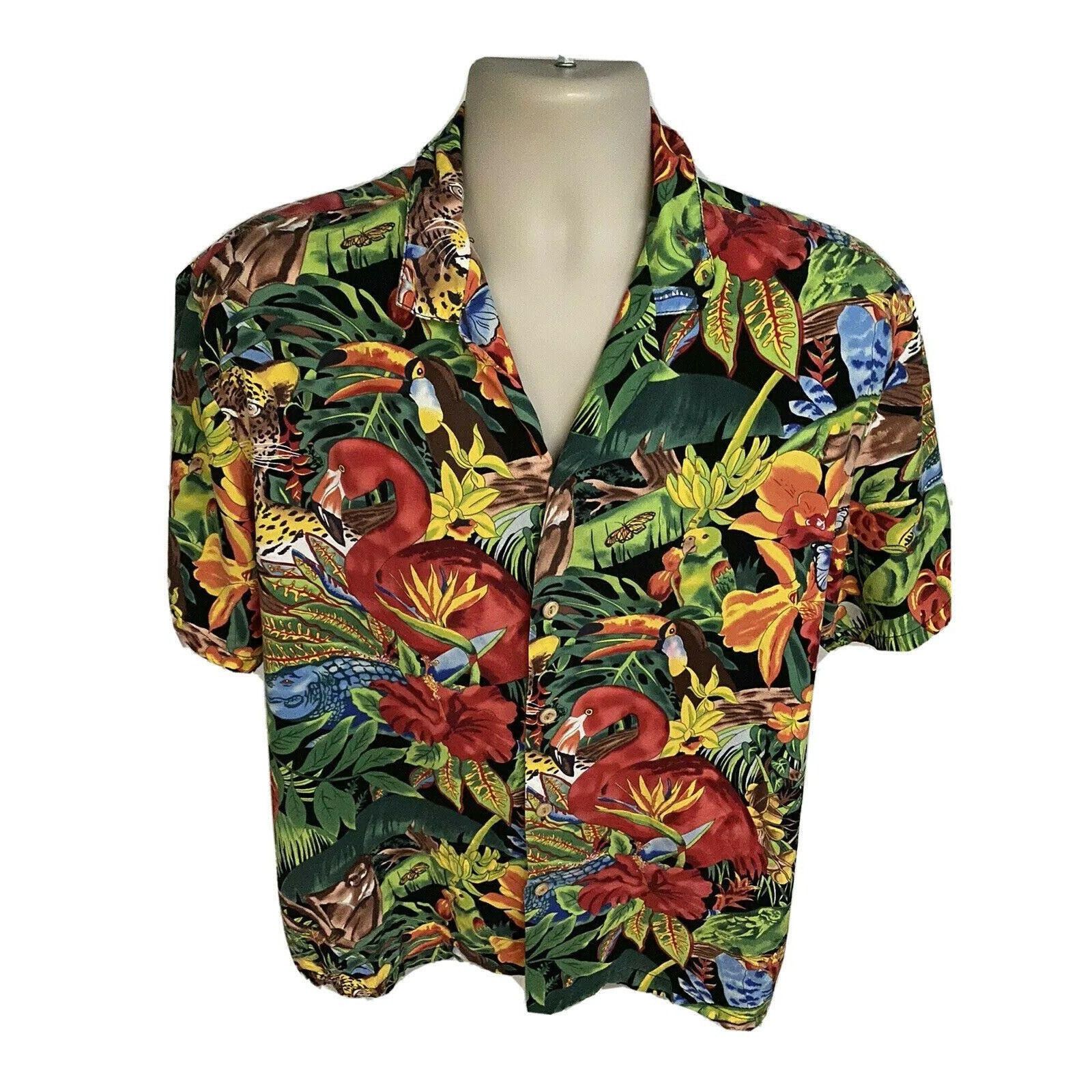 Vintage Banana Jack Mens Vintage Hawaiian Floral Button up Shirt Size US L / EU 52-54 / 3 - 5 Thumbnail