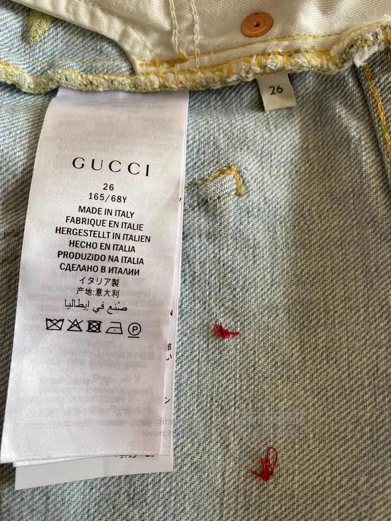 Gucci Gucci Embroidered floral denim shorts Size 26" / US 2 / IT 38 - 9 Thumbnail