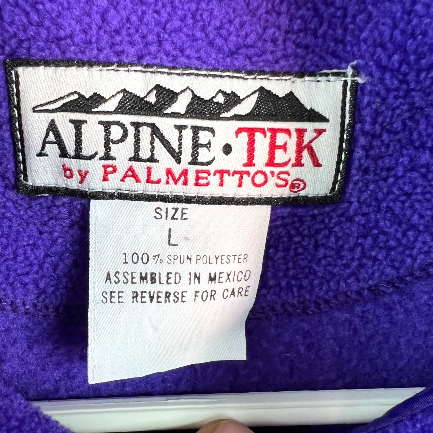 Vintage VINTAGE Alpine Tek By Palmettos Womens Fleece Mock Neck Sleeveless Blue Vest Size L Size L / US 10 / IT 46 - 5 Thumbnail