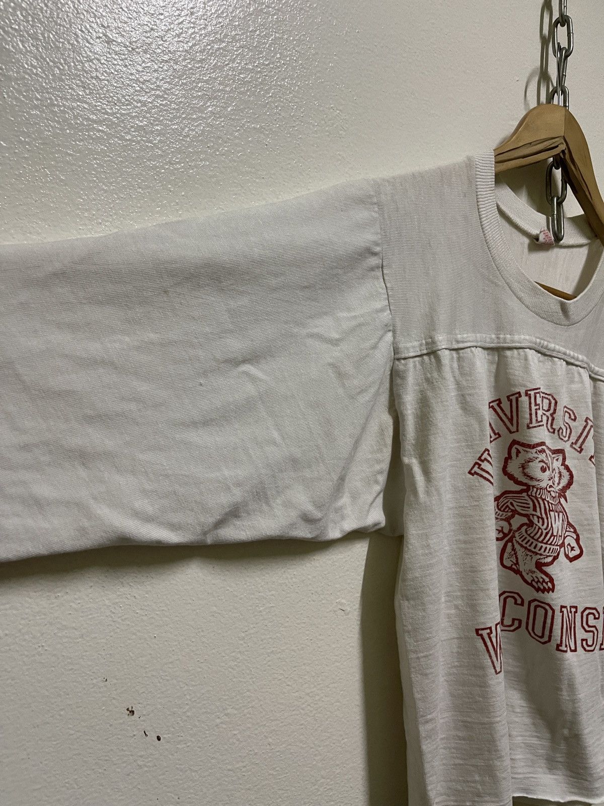 Vintage University Wisconsin Vintage T Shirt Crop Size US M / EU 48-50 / 2 - 2 Thumbnail