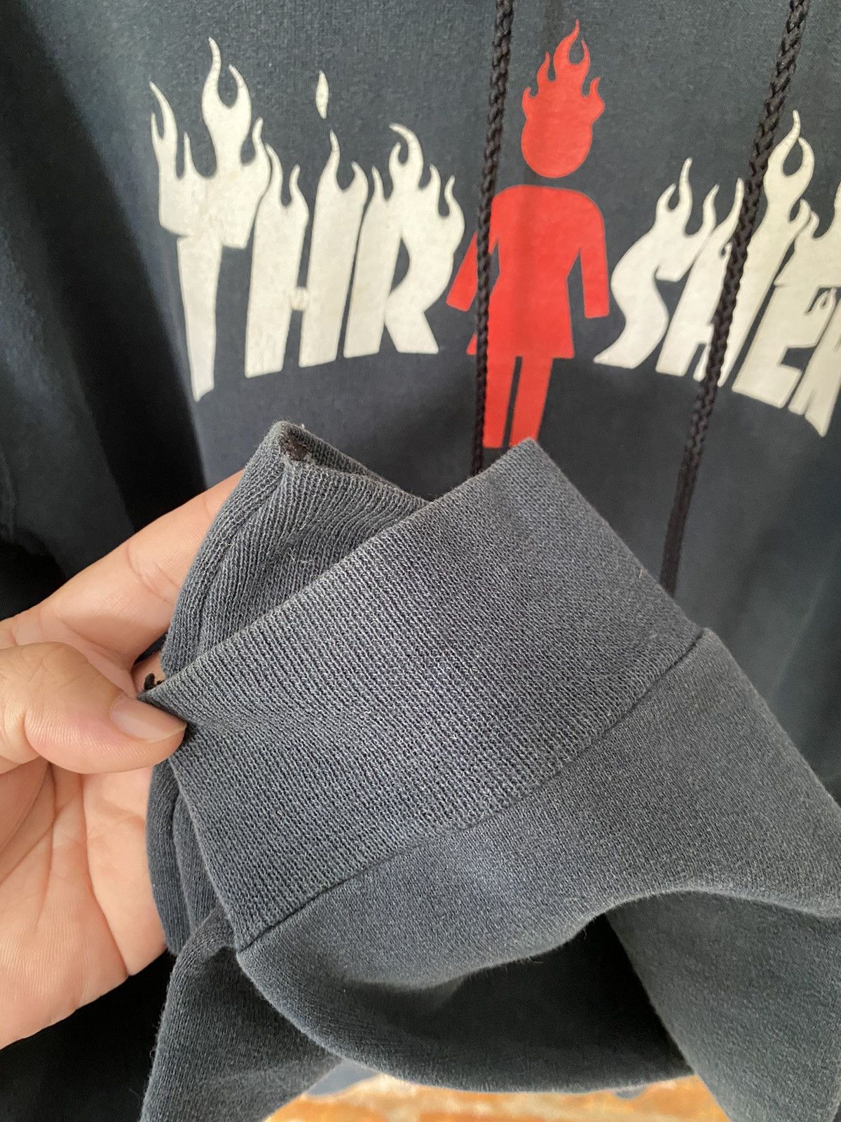 Girl Skateboards 2000s Thrashers x Girl Skate fire 🔥 flame hoodie Size US M / EU 48-50 / 2 - 10 Thumbnail