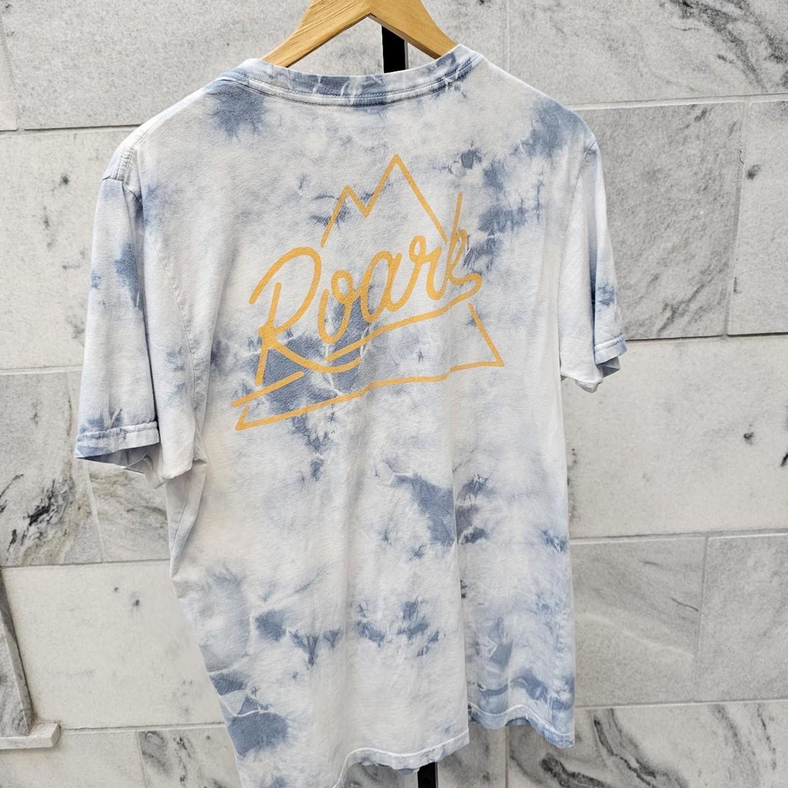 Roark Roark Men's White and Blue Tie-Dye T-shirt Size US M / EU 48-50 / 2 - 4 Thumbnail