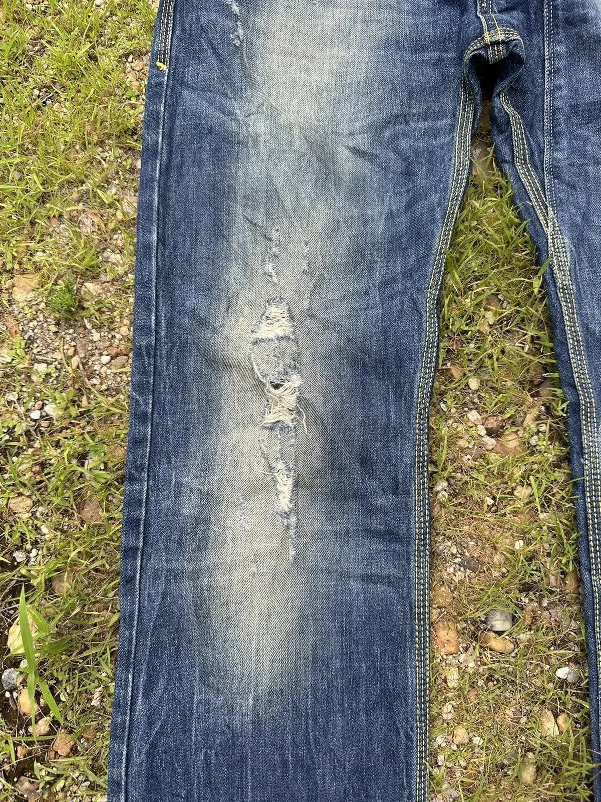 Diesel DIESEL JEANS RIPPED REGULAR STRAIGHT DENIM MUDWASH PANTS Size US 30 / EU 46 - 3 Thumbnail