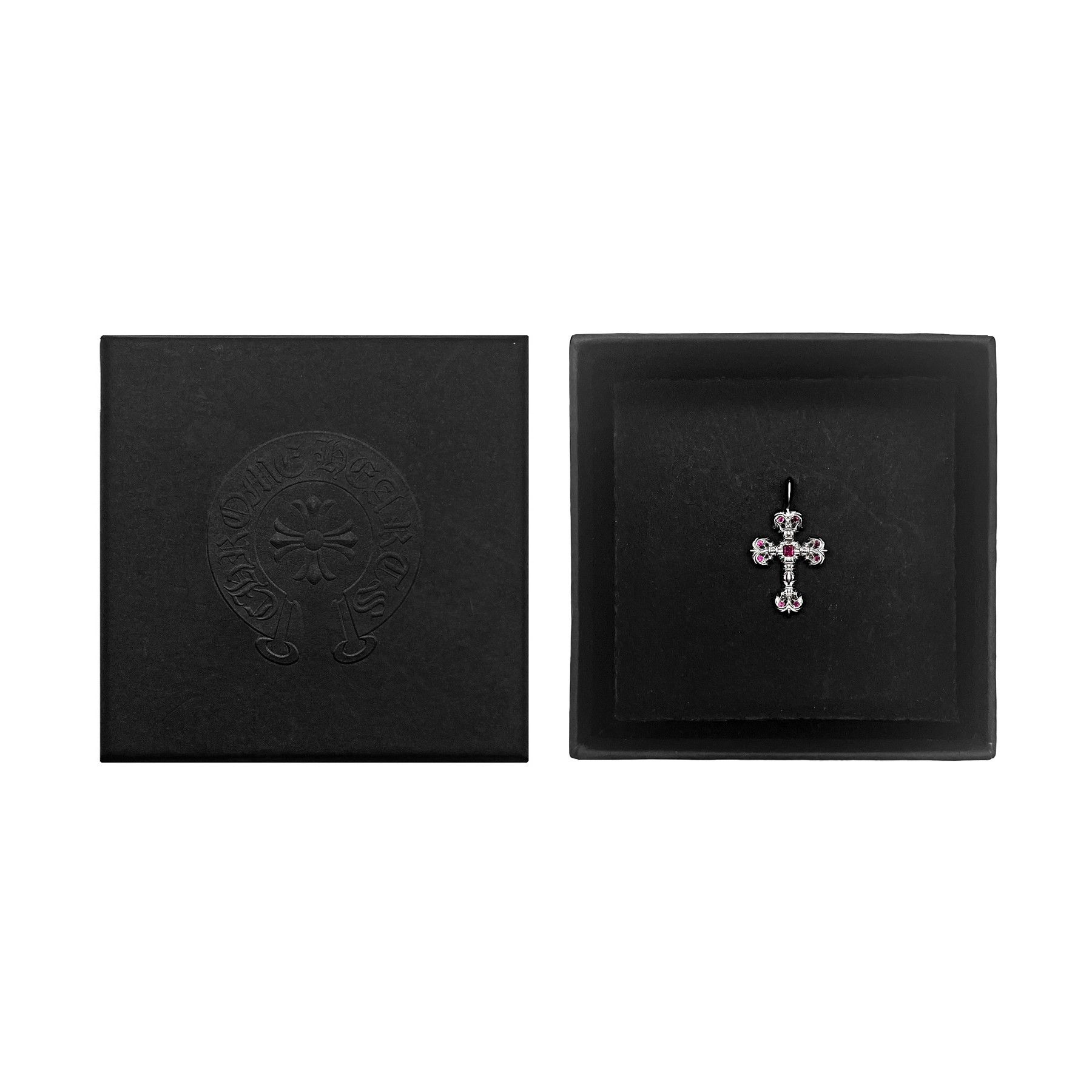 Chrome Hearts Chrome Hearts 18K Pink Saph Filigree Cross Charm Pendant Size ONE SIZE - 4 Thumbnail