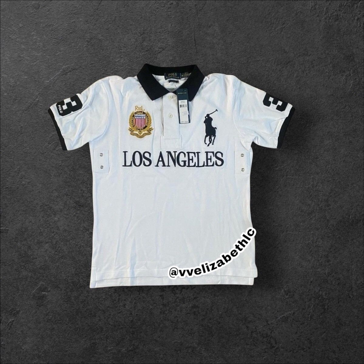 90s POLO Ralph Lauren LOS ANGELES ポロシャツ Ralph Lauren Los Angeles Polo Shirt | Grailed