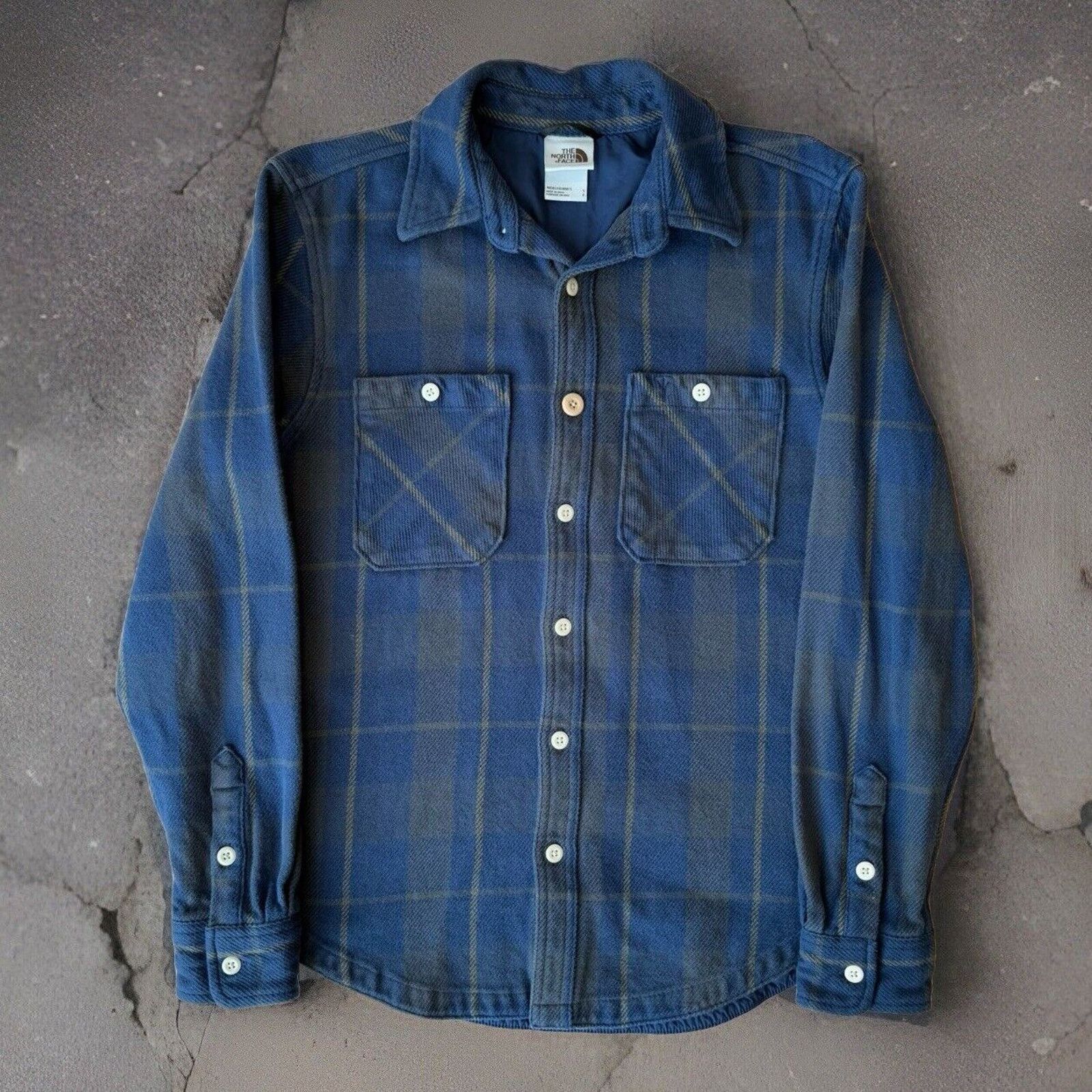 The North Face North Face Valley Twill Flannel Shirt Small Blue Button Up Size US S / EU 44-46 / 1 - 1 Thumbnail