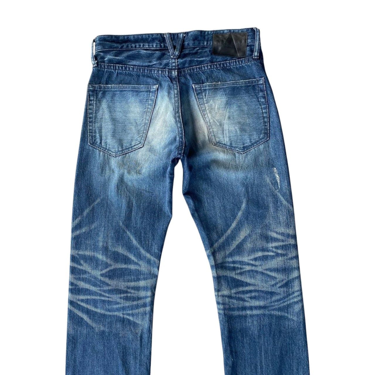Ryoko Rain RYO ISHIKAWA BY VANQUISH TOKYO JAPAN DISTRESSED BLUEWASH Size US 28 / EU 44 - 8 Thumbnail