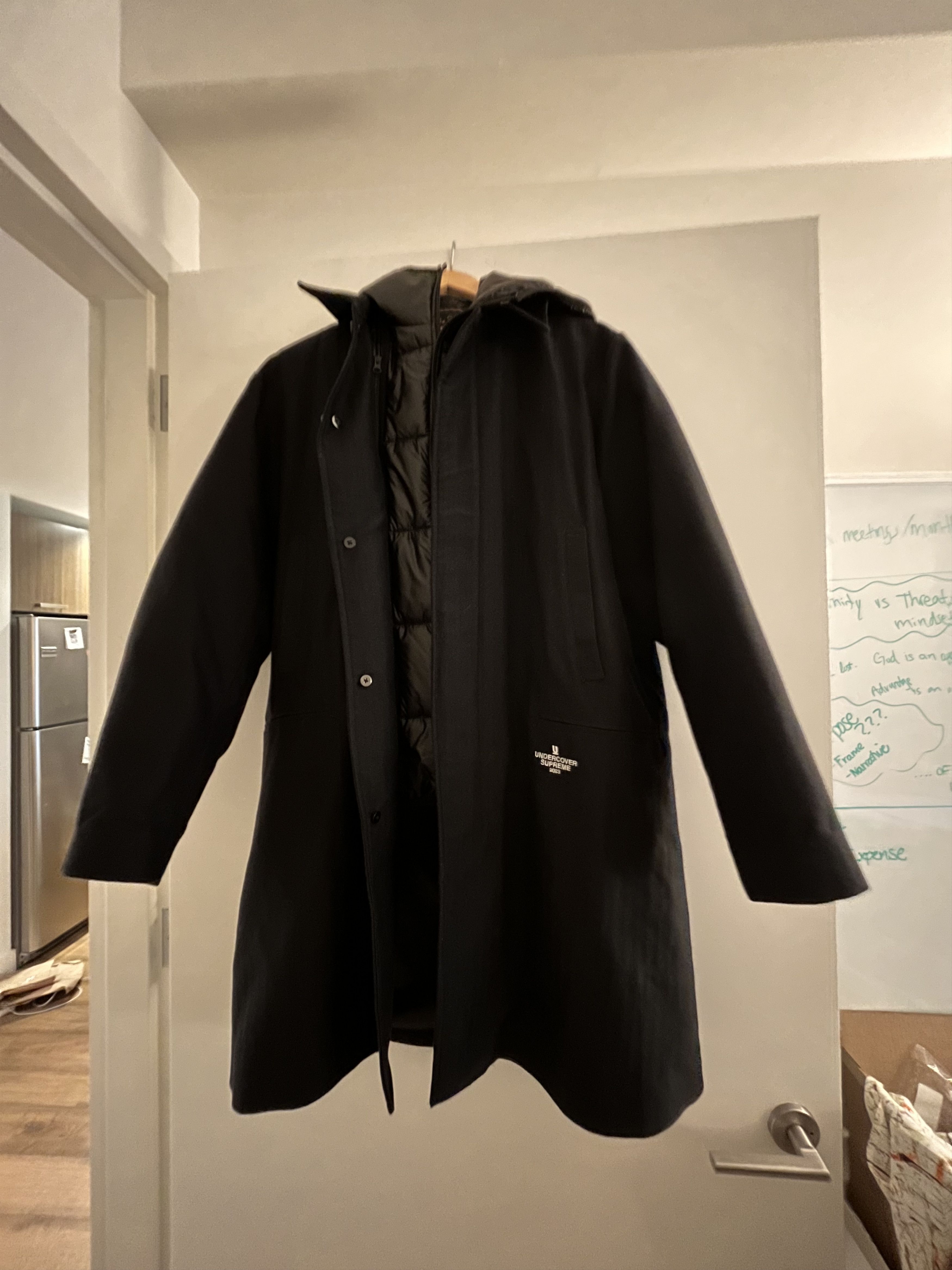 Supreme × Undercover Supreme Undercover Trench Puffer Jacket, Black (Small) Size US S / EU 44-46 / 1 - 5 Thumbnail