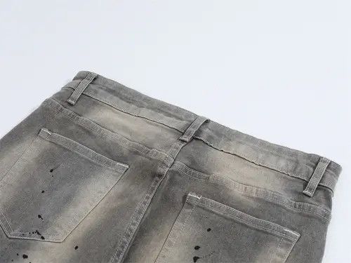 VIBE Street ink-splashed washed loose wide-leg flared jeans Size US 32 / EU 48 - 5 Thumbnail