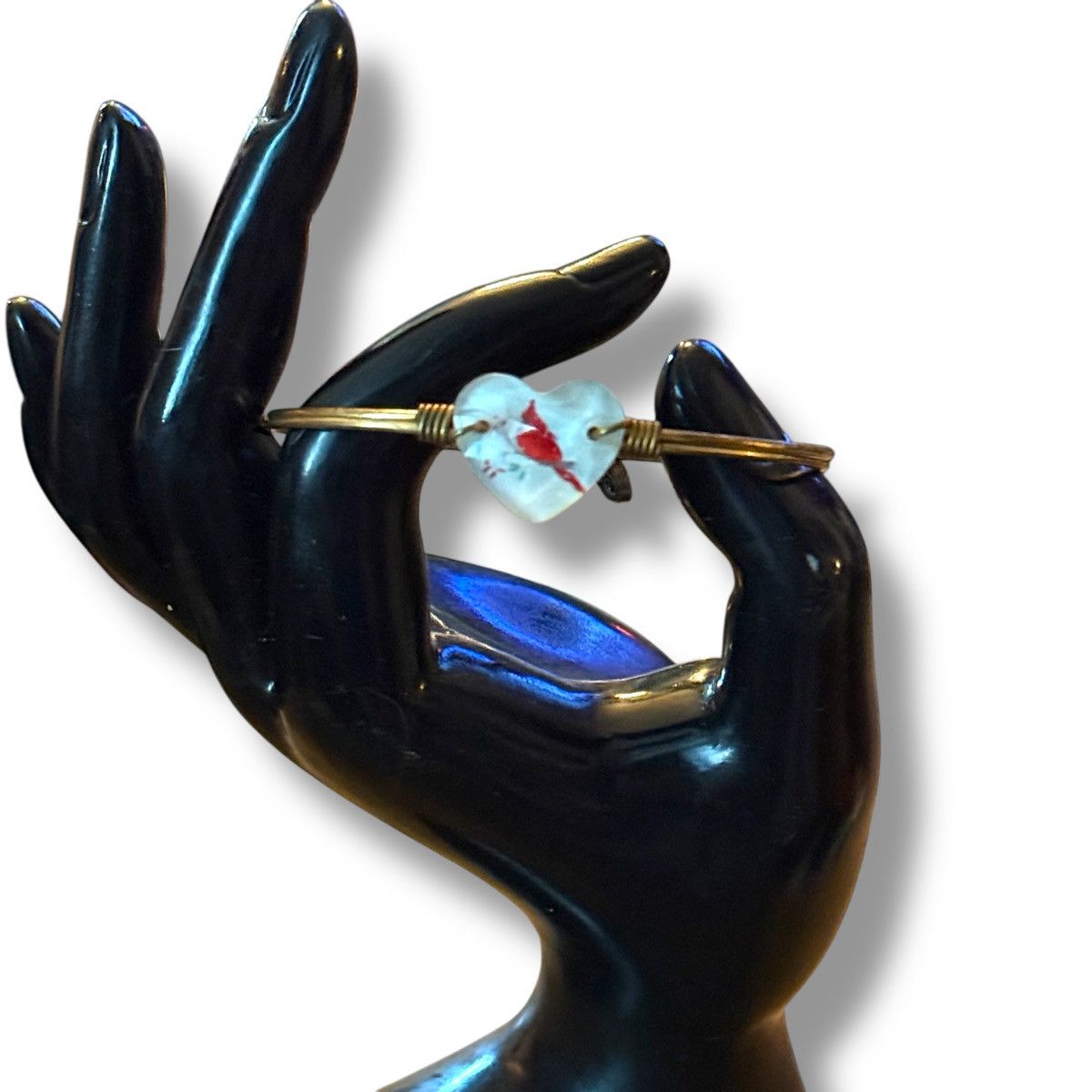Other Luca + Danni gold crystal heart Cardinal bangle bracelet Size ONE SIZE - 3 Thumbnail