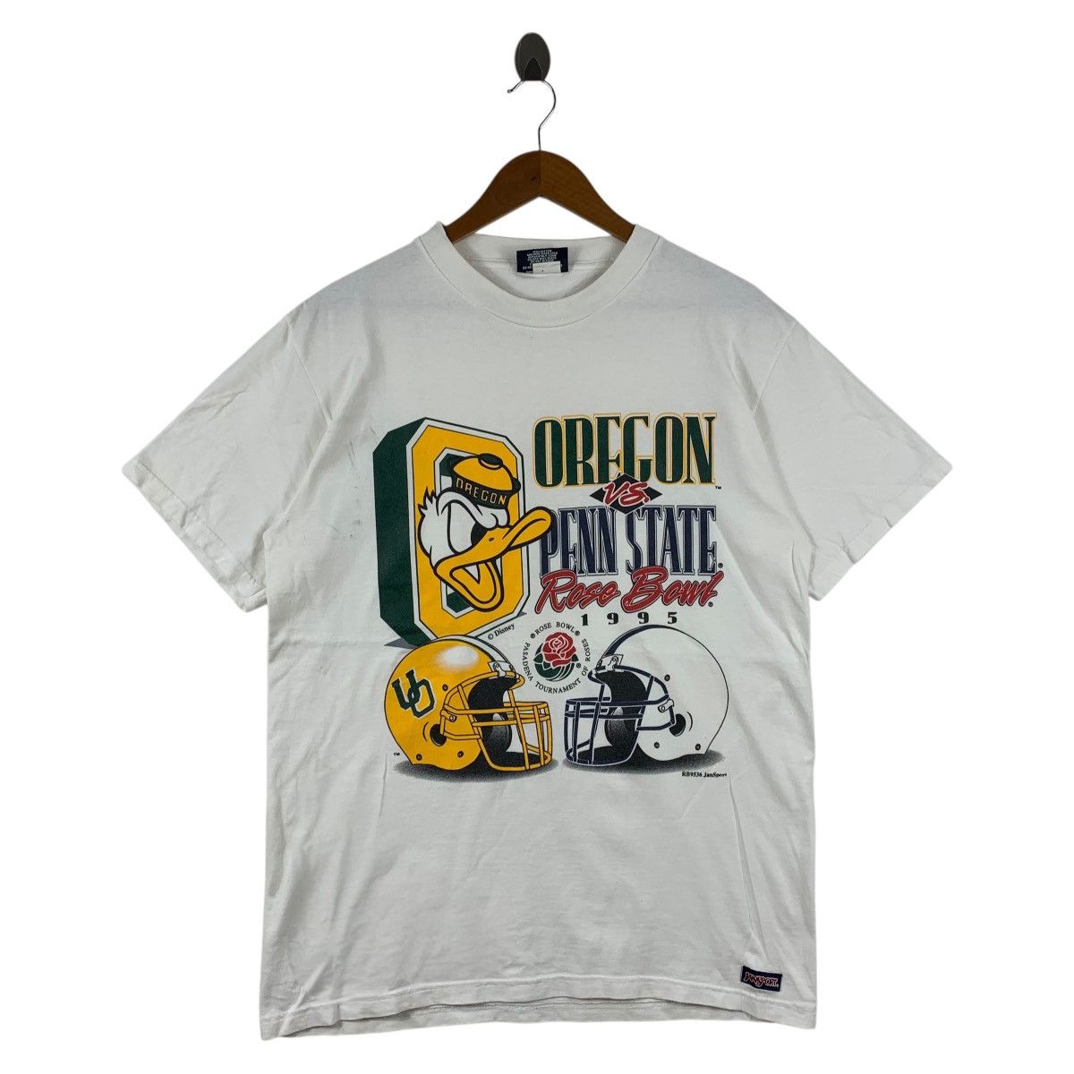 NFL Vintage 90s OREGON DUCK VS PENS STATE team big logo tee Size US M / EU 48-50 / 2 - 1 Thumbnail