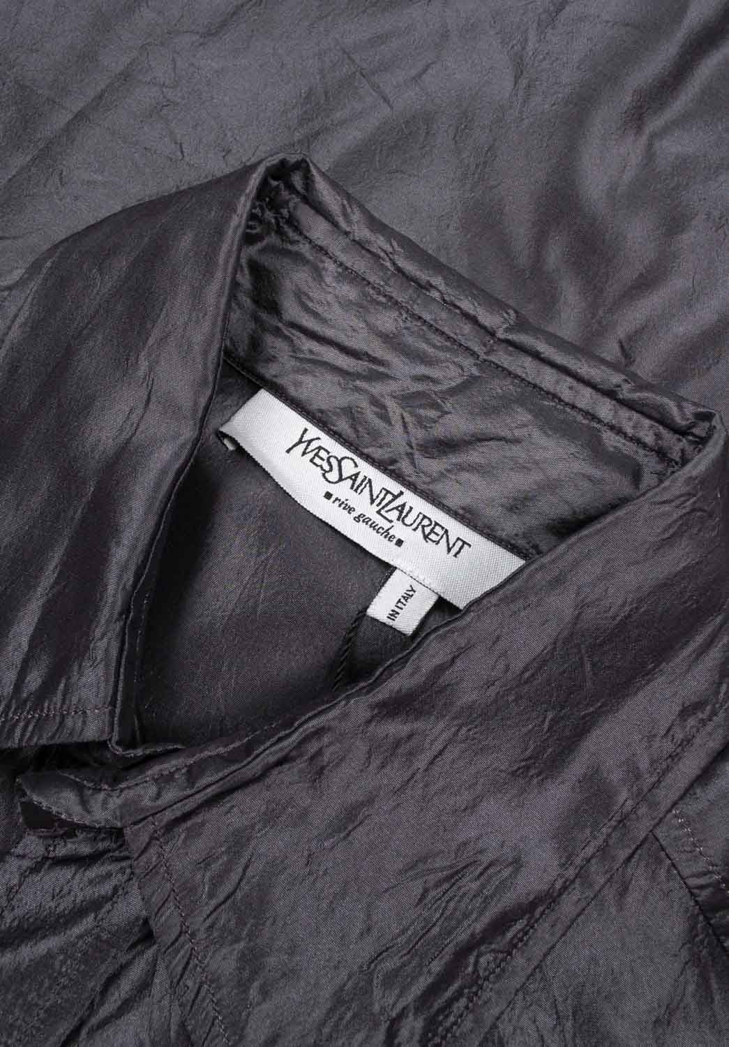 Yves Saint Laurent Vintage Yves Saint Laurent Men Silk Shirt Size 40-M Size US M / EU 48-50 / 2 - 6 Thumbnail
