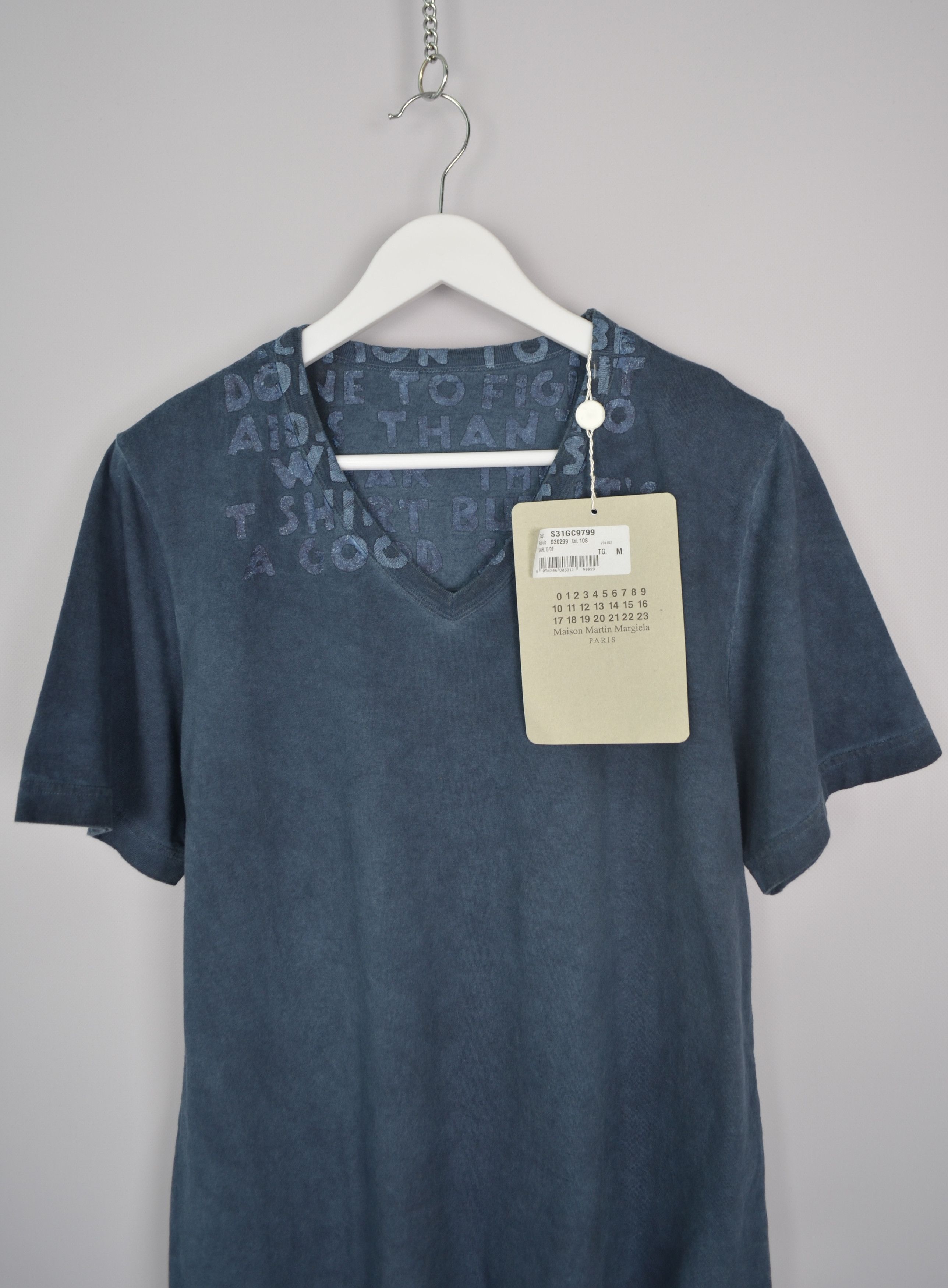 Maison Margiela Maison Martin Margiela AIDS Awareness Garment Dyed T-Shirt Size US M / EU 48-50 / 2 - 2 Thumbnail