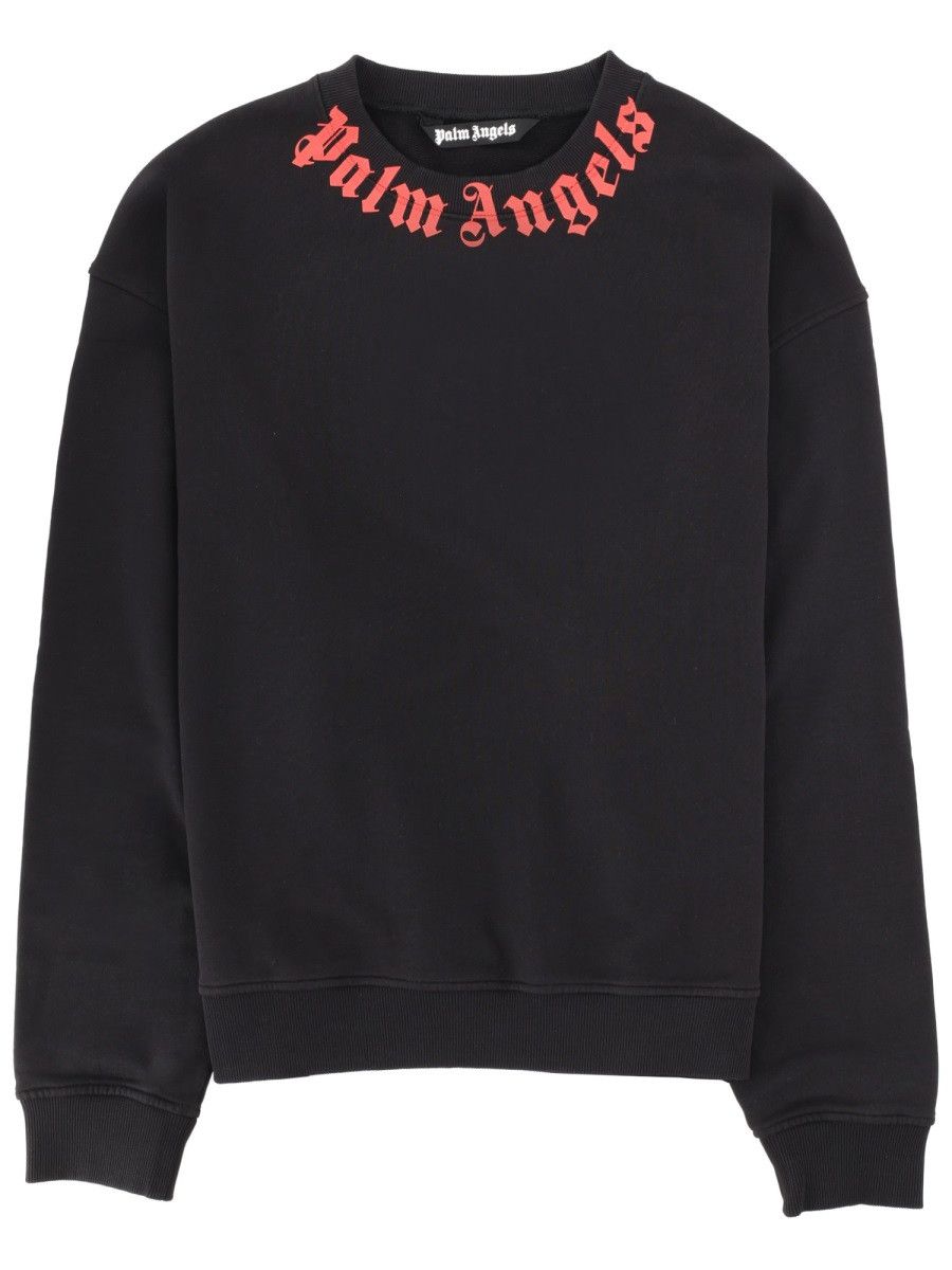 Palm Angels PALM ANGELS FELPA CON LOGO - BLACK Size US XL / EU 56 / 4 - 1 Thumbnail