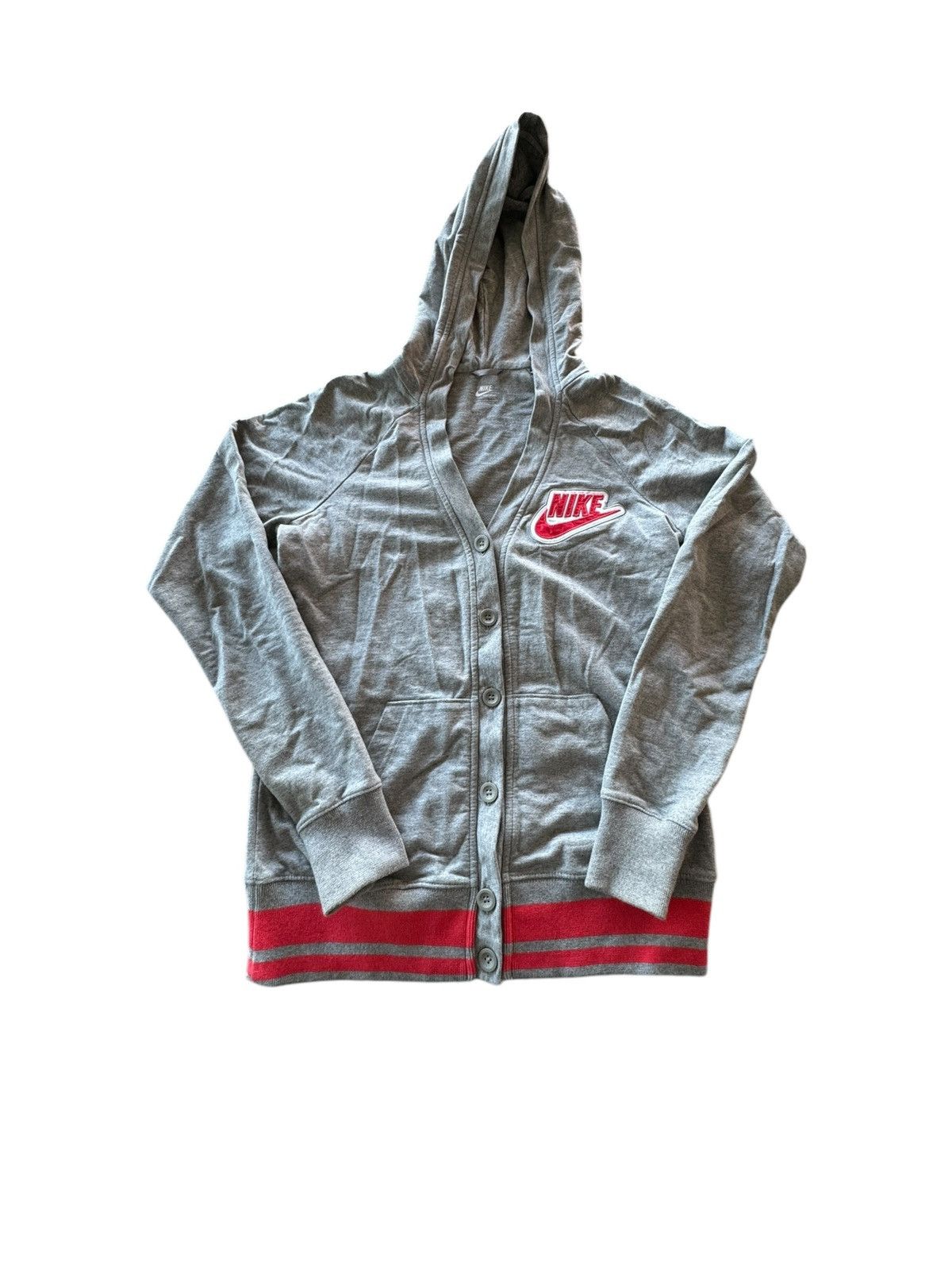 Nike Retro Nike Embroidered Big Logo Hoodie Cardigan Size US M / EU 48-50 / 2 - 1 Thumbnail
