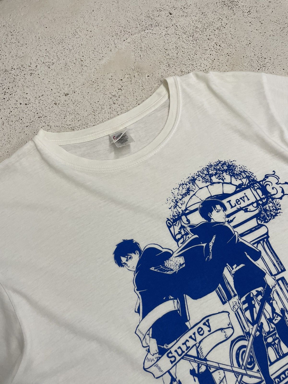 Anime × Cartoon Network × Japanese Brand Eren Yeager & Levi Attack on Titan Anime Y2K Tee Size US L / EU 52-54 / 3 - 5 Thumbnail