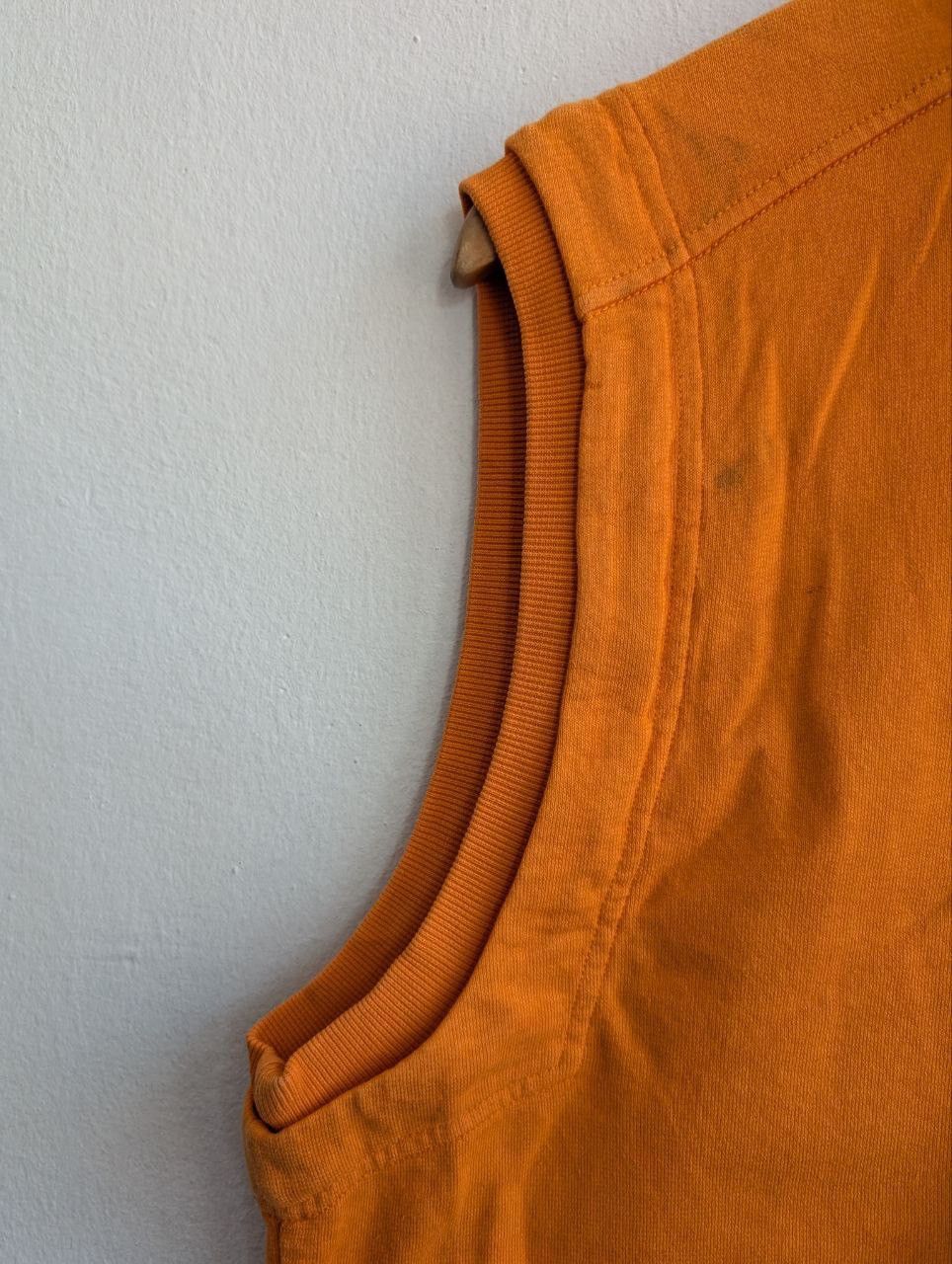 Stone Island STONE ISLAND sleeveless orange full zipper sweater Size US XL / EU 56 / 4 - 4 Thumbnail