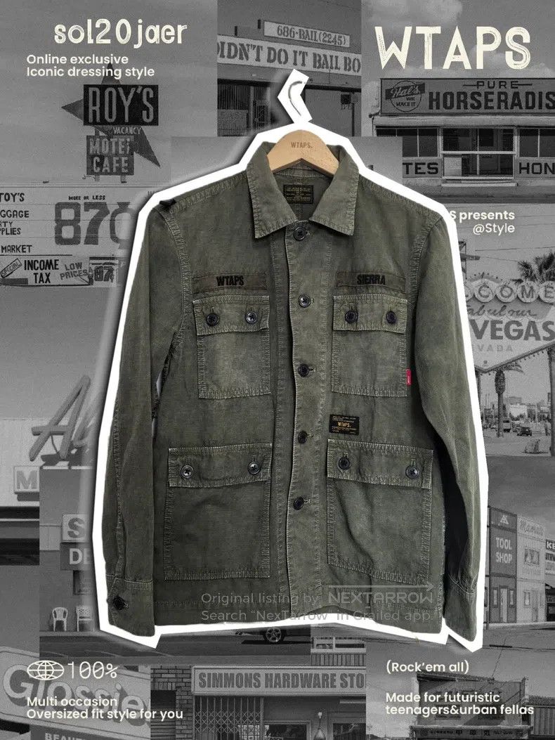 Wtaps Wtaps Hide limited-edition washed bone four-pocket jacket Size US S / EU 44-46 / 1 - 2 Thumbnail