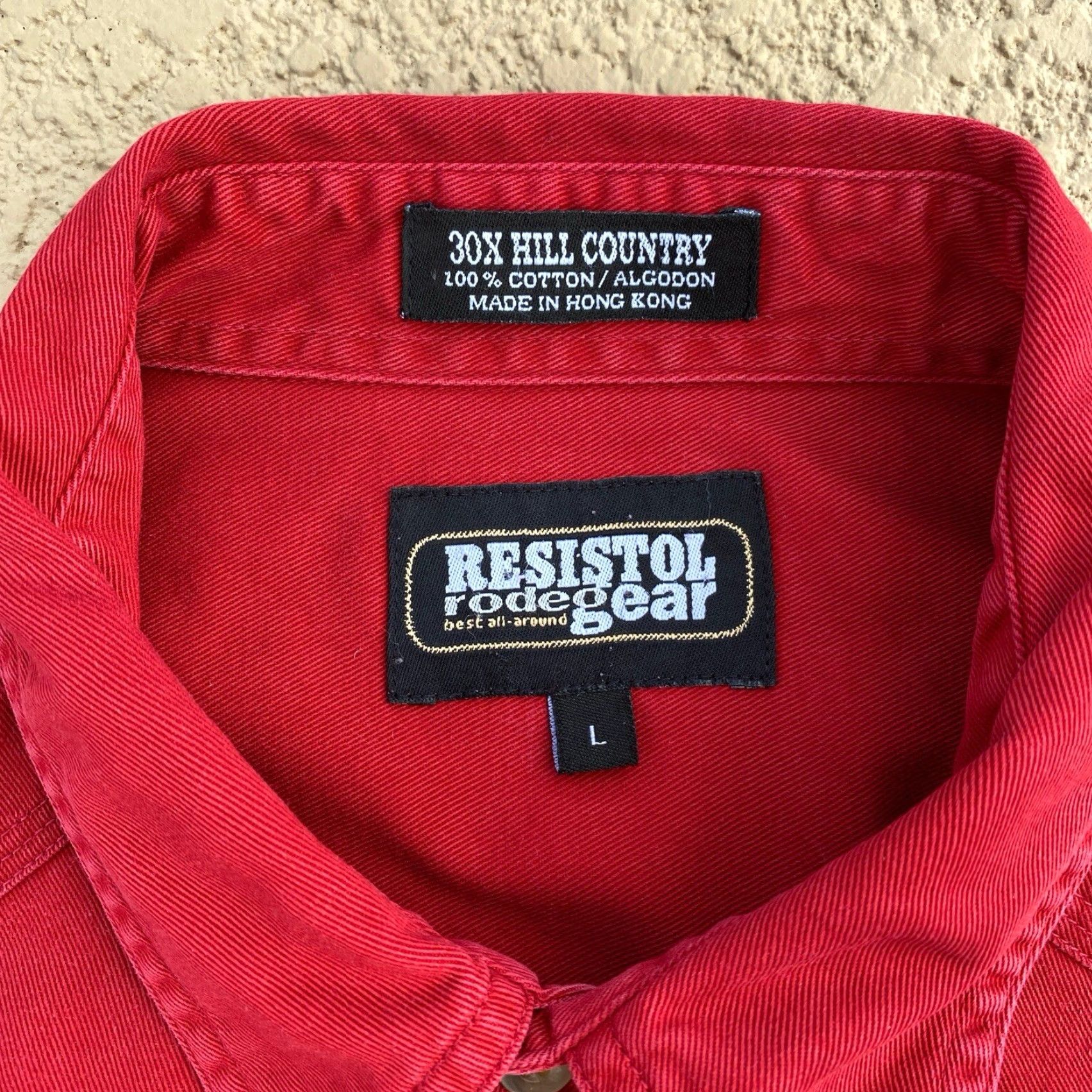 Vintage Resistol Rodeo Gear Shirt Mens Large Red Long Sleeve Western Cowboy Snap Shirt Size US L / EU 52-54 / 3 - 3 Thumbnail