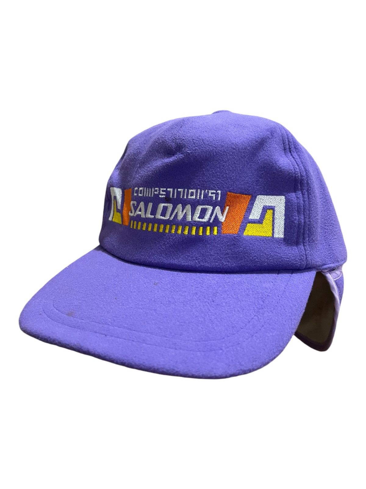 Salomon Vintage 1991 Salomon Competition Ear Flap Warmer Cap Hat Size ONE SIZE - 1 Thumbnail