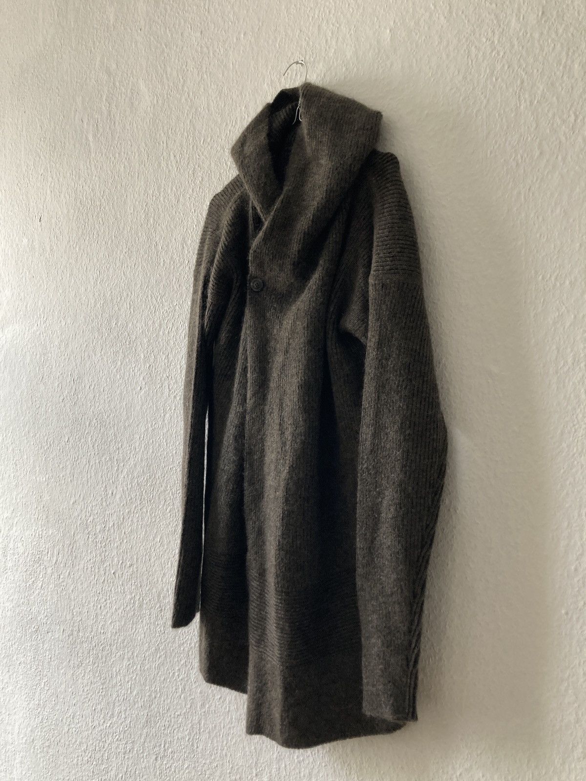 Rick Owens F/W 19 "LARRY" Hooded Mohair & Wool Knit Jacket Rick Owens L Size US L / EU 52-54 / 3 - 3 Thumbnail