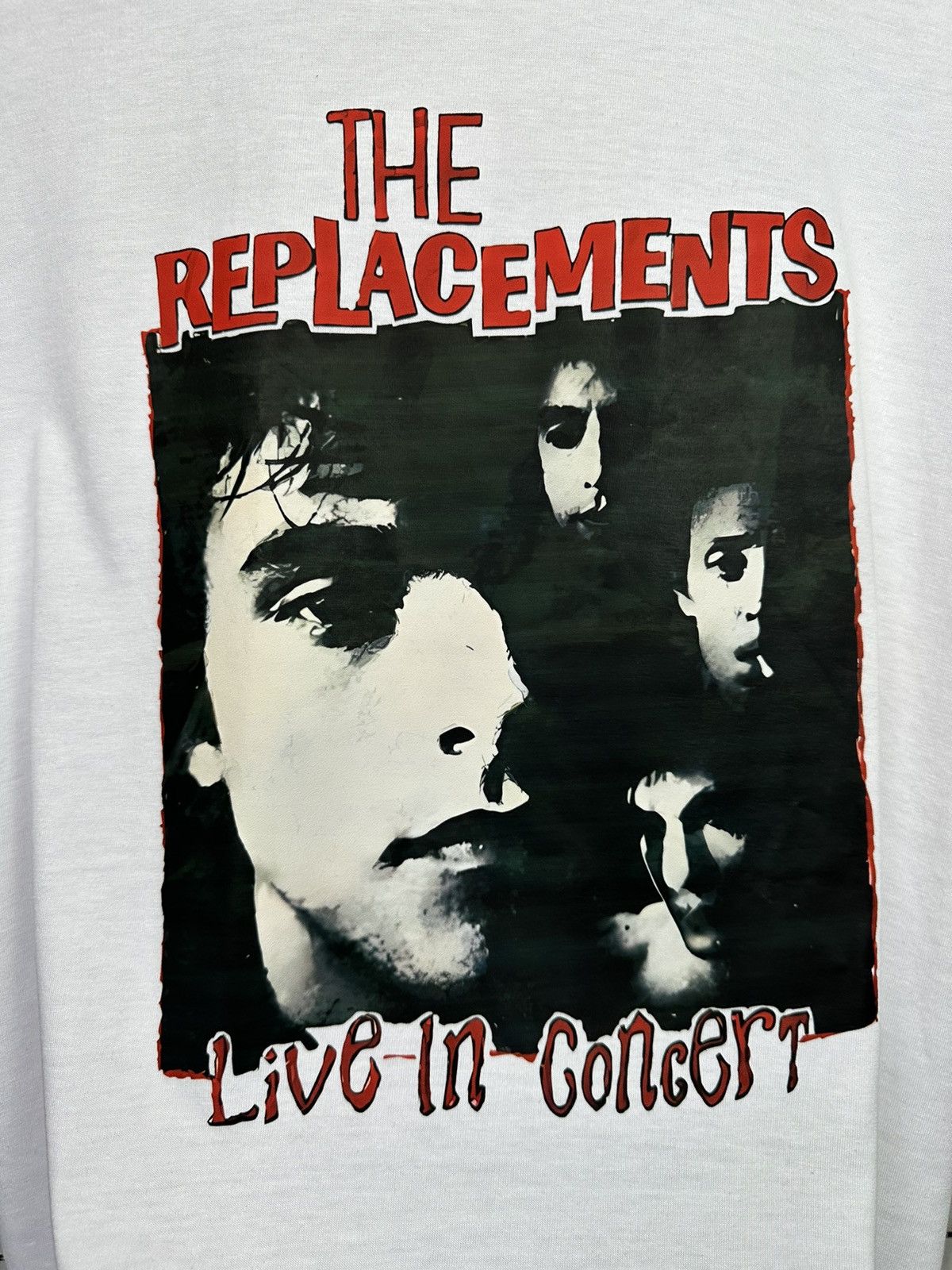 Band Tees The Replacements Band Tee Men White “Live in concert” shirt Size US L / EU 52-54 / 3 - 8 Thumbnail