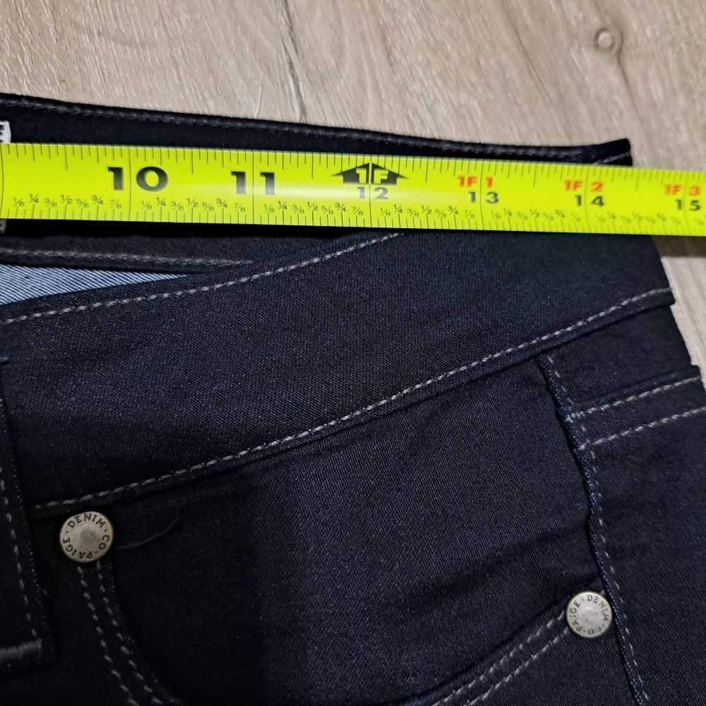Paige Paige Peg Super Skinny Mid Rise Dark Wash Vertigo Size 28 Size 28" / US 6 / IT 42 - 7 Thumbnail