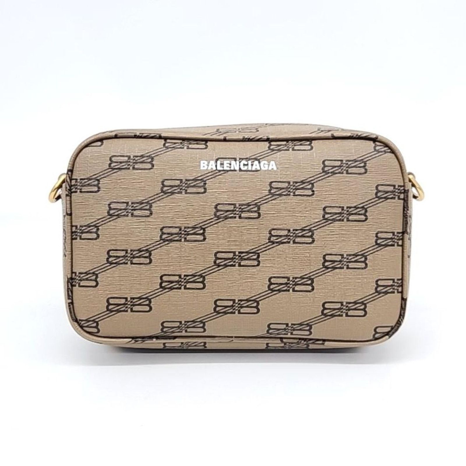 Balenciaga Bb Monogram Camera Bag (2628146) in Brown, Women's