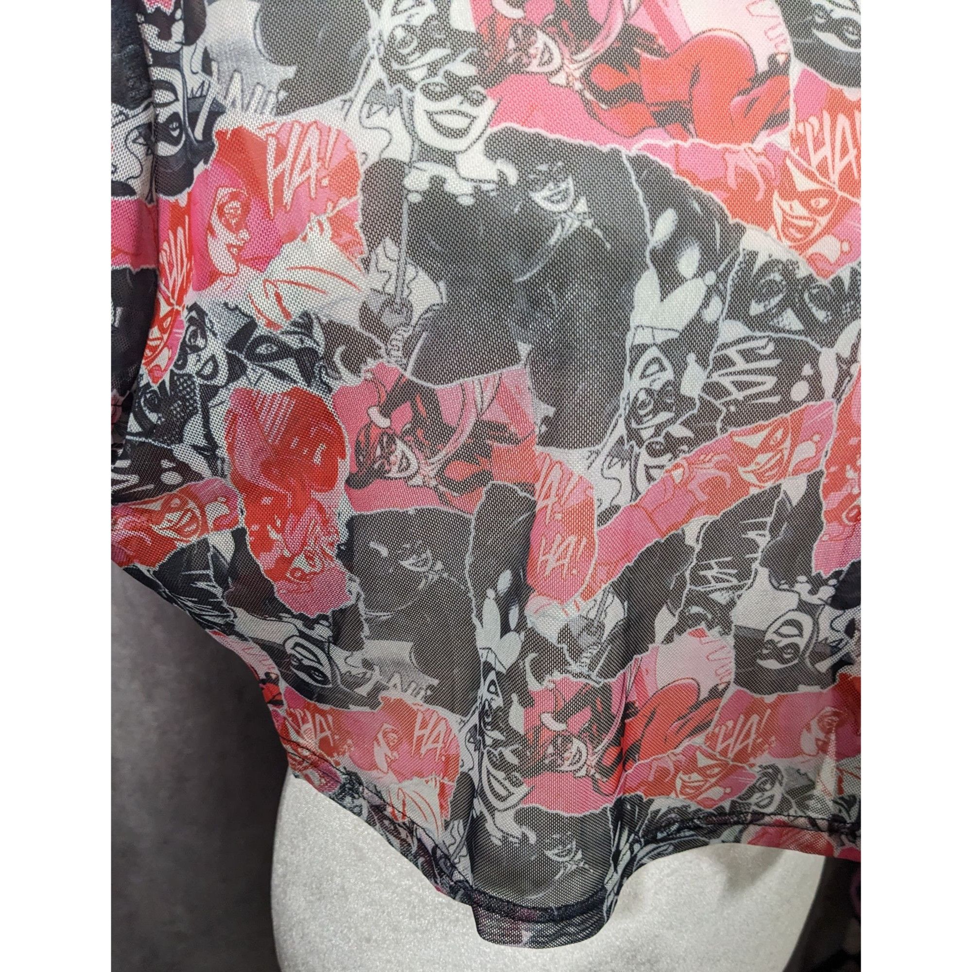 Other Harley Quinn x Smak Parlour Semi Sheer Crop Top Size 1X Size XL / US 12-14 / IT 48-50 - 8 Thumbnail