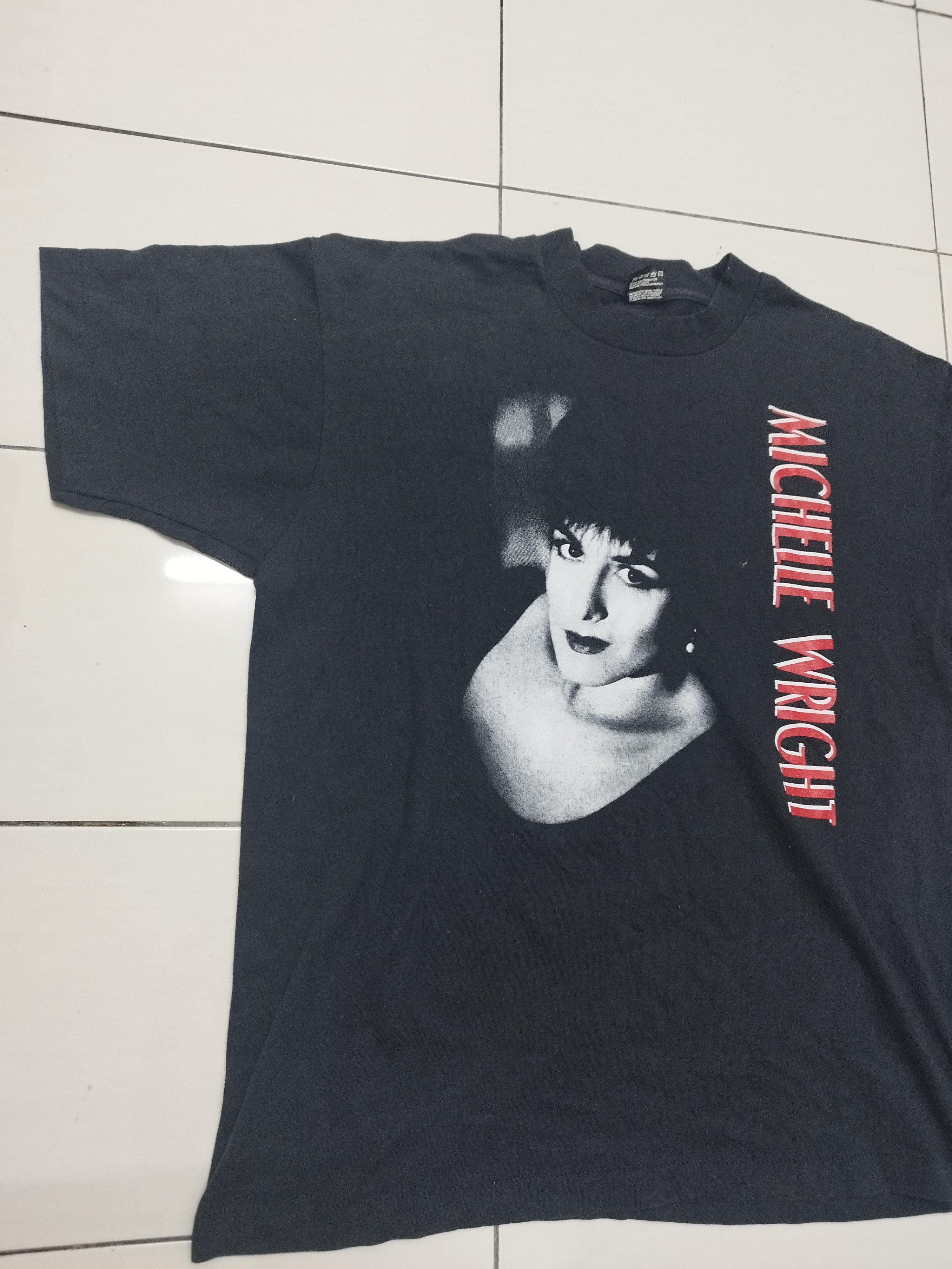 Band Tees × Vintage Vintage Michelle Wright Country Music Black T-shirt Size US XL / EU 56 / 4 - 2 Thumbnail