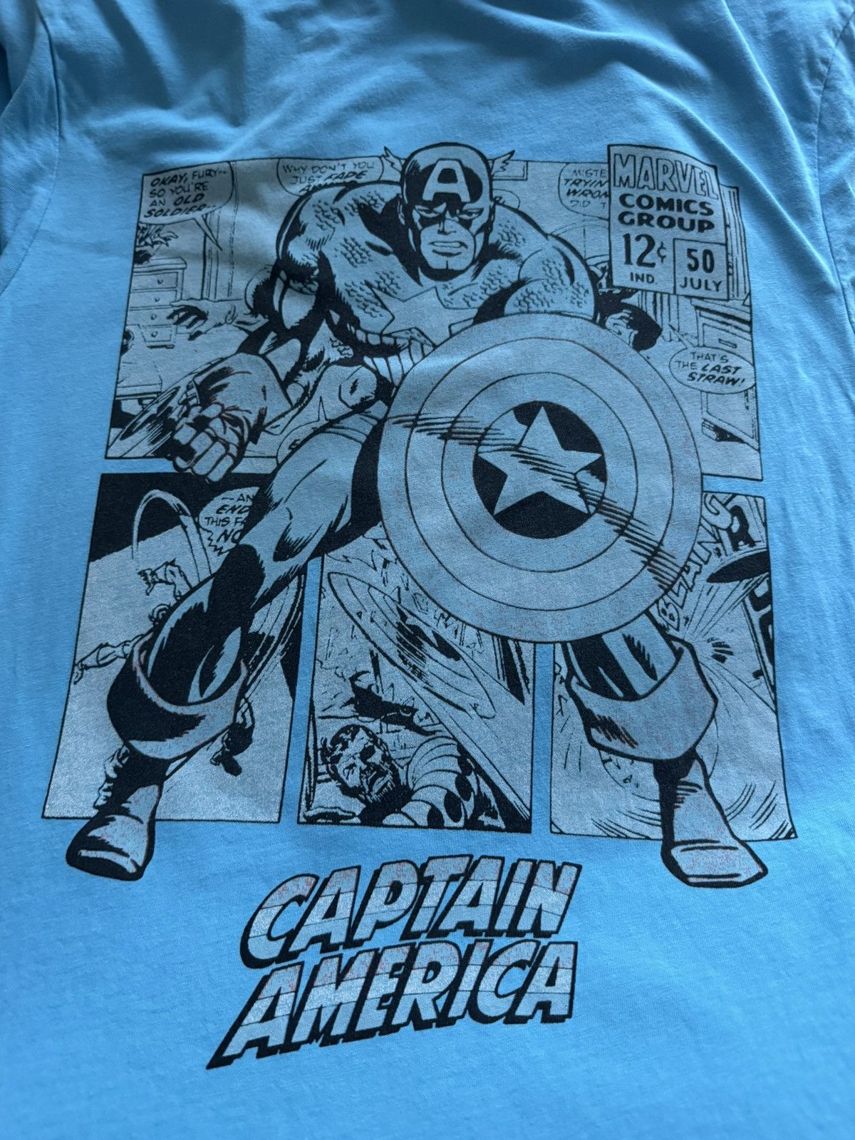 Marvel Comics RARE CAPTAIN AMERICA MARVEL COMICS DC TEE SHIRT Size US L / EU 52-54 / 3 - 2 Thumbnail