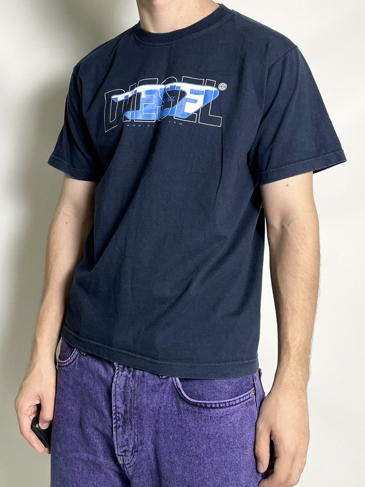 Diesel DIESEL 🥶 Vintage D logo dark blue punk tee t shirt Size US L / EU 52-54 / 3 - 2 Thumbnail