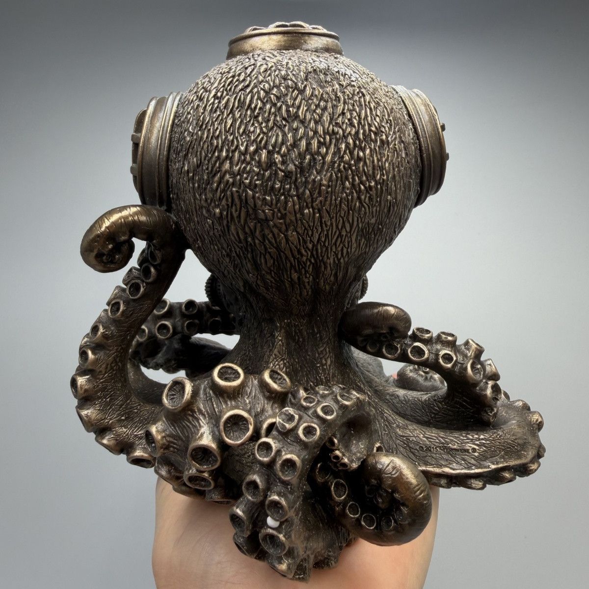 Other Octopus Desk Clock Bronze Steampunk Nautical Quartz Statue Size ONE SIZE - 4 Thumbnail