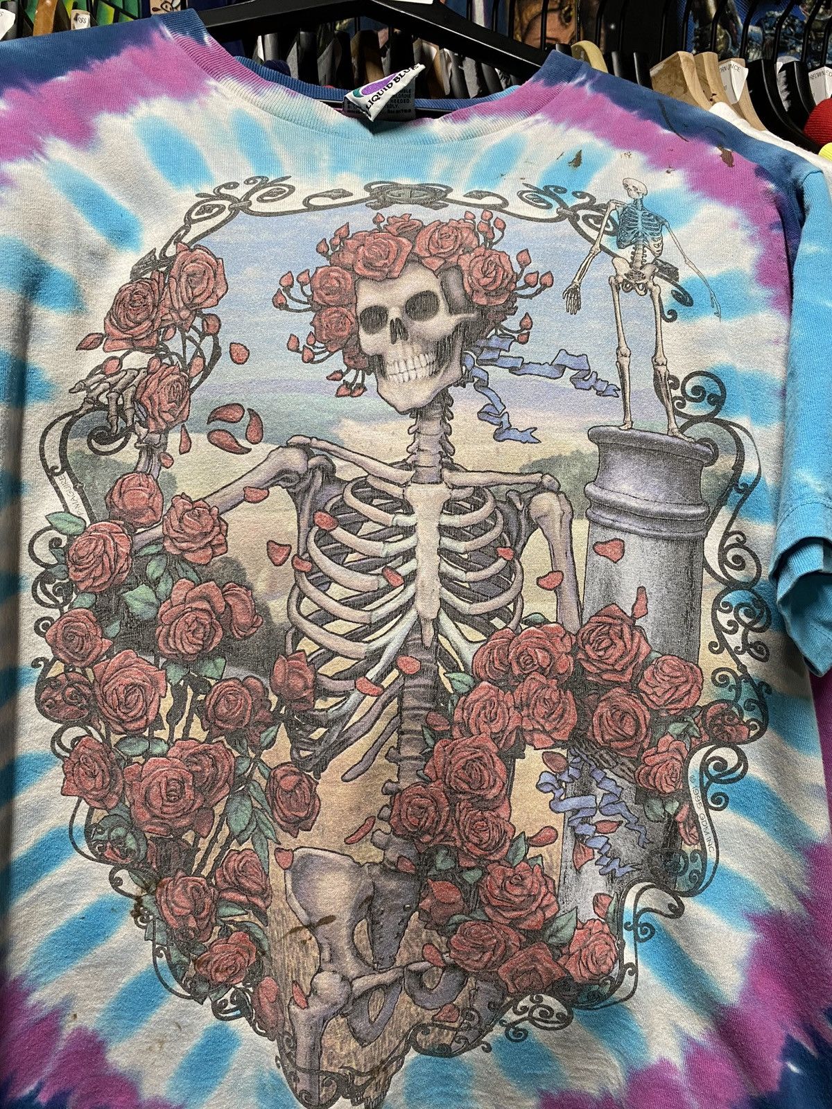 Band Tees Vintage 1995 Liquid Blue Grateful Dead Band T-Shirt Medium Size US M / EU 48-50 / 2 - 4 Thumbnail