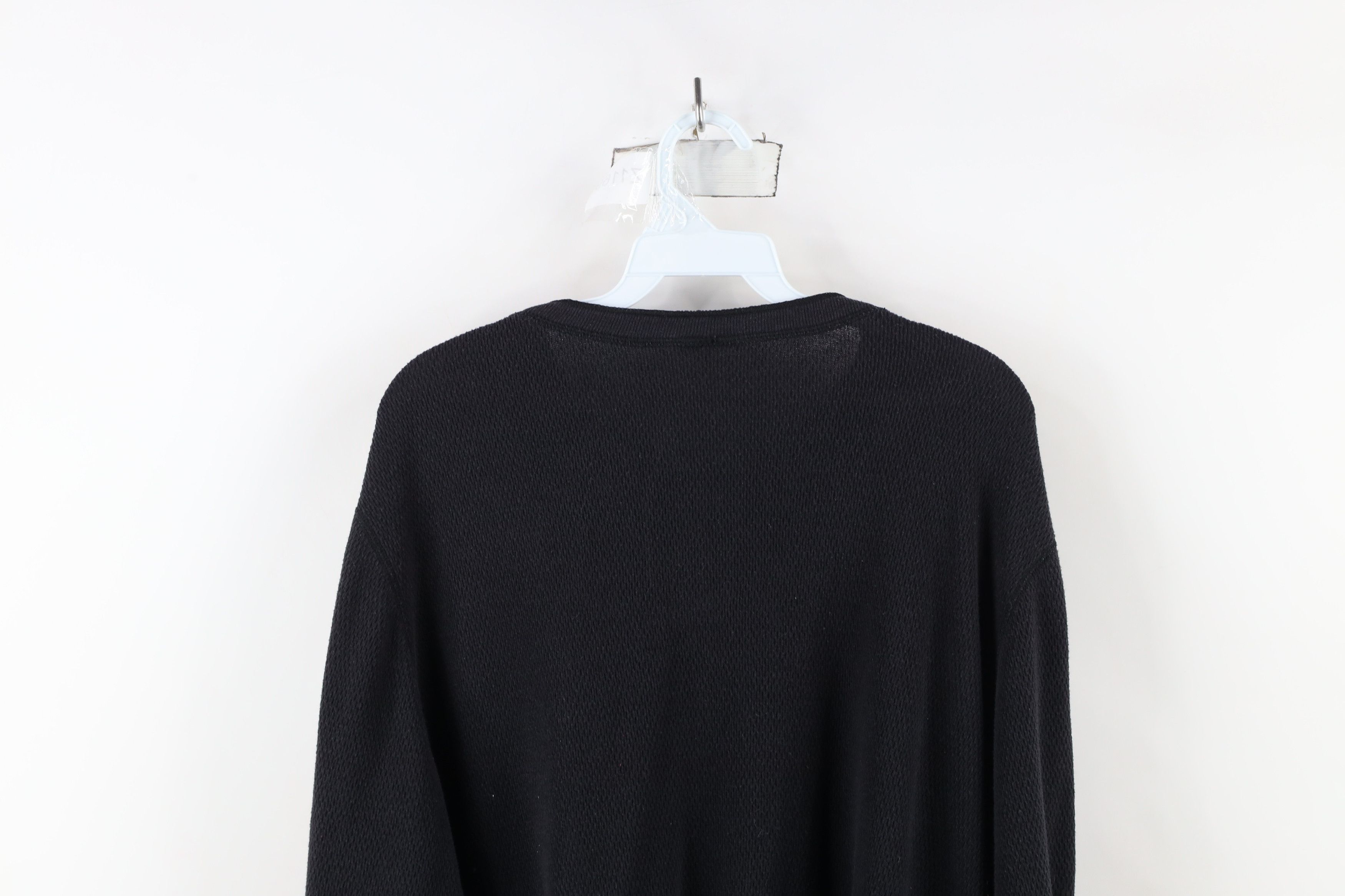 Vintage Vintage 90s Streetwear Knit Long Sleeve Henley T-Shirt Size US XL / EU 56 / 4 - 8 Thumbnail