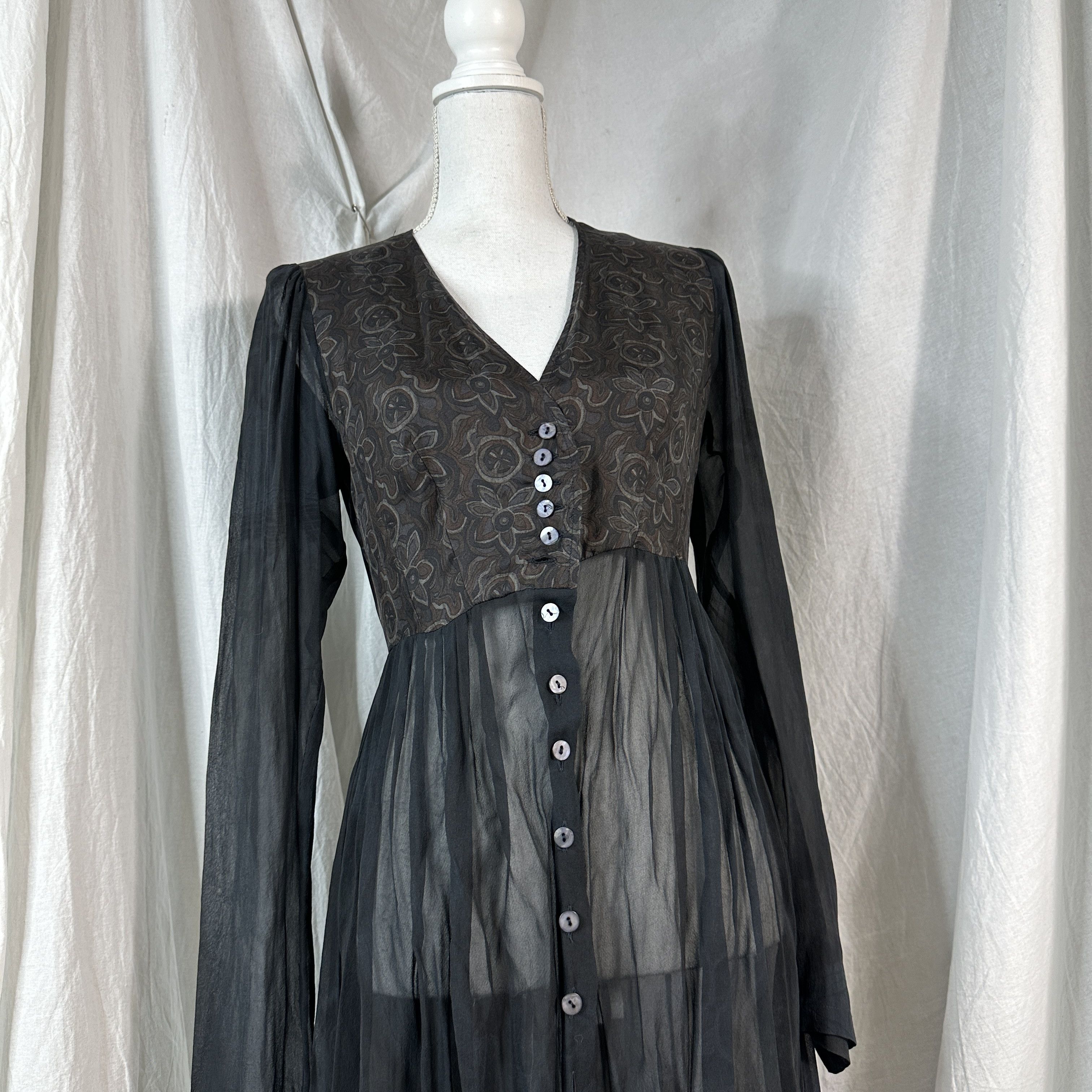 Dries Van Noten × Vintage Vintage Silk Dress Dries Van Noten Size M / US 6-8 / IT 42-44 - 4 Thumbnail