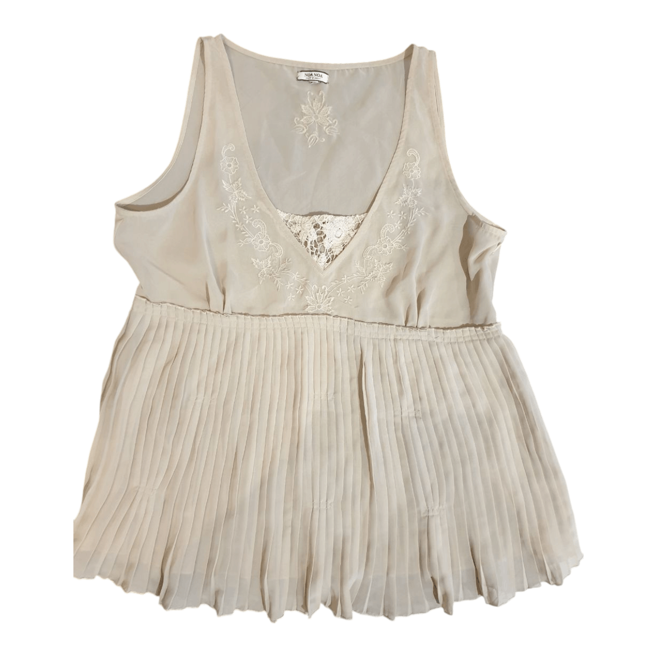 Other Beige blouse sleeveless sz M brand Noa Noa Size M / US 6-8 / IT 42-44 - 1 Thumbnail