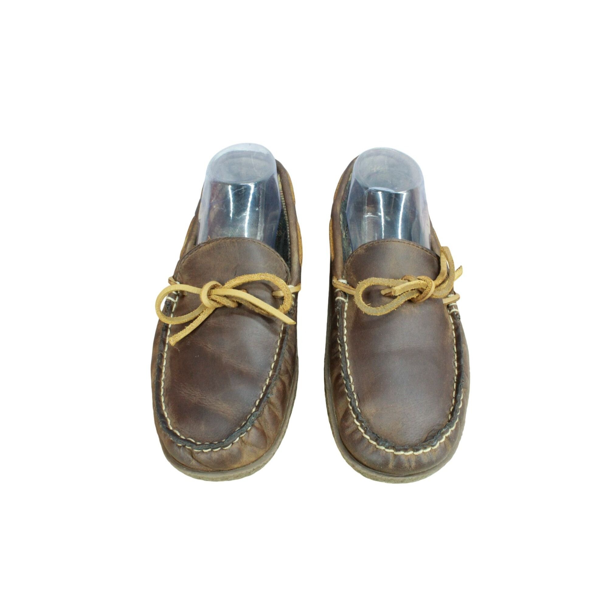 L.L. Bean LL Bean Men’s Brown Leather Flexible Handsewn Flannel-Lined Size US 7 / EU 40 - 5 Thumbnail