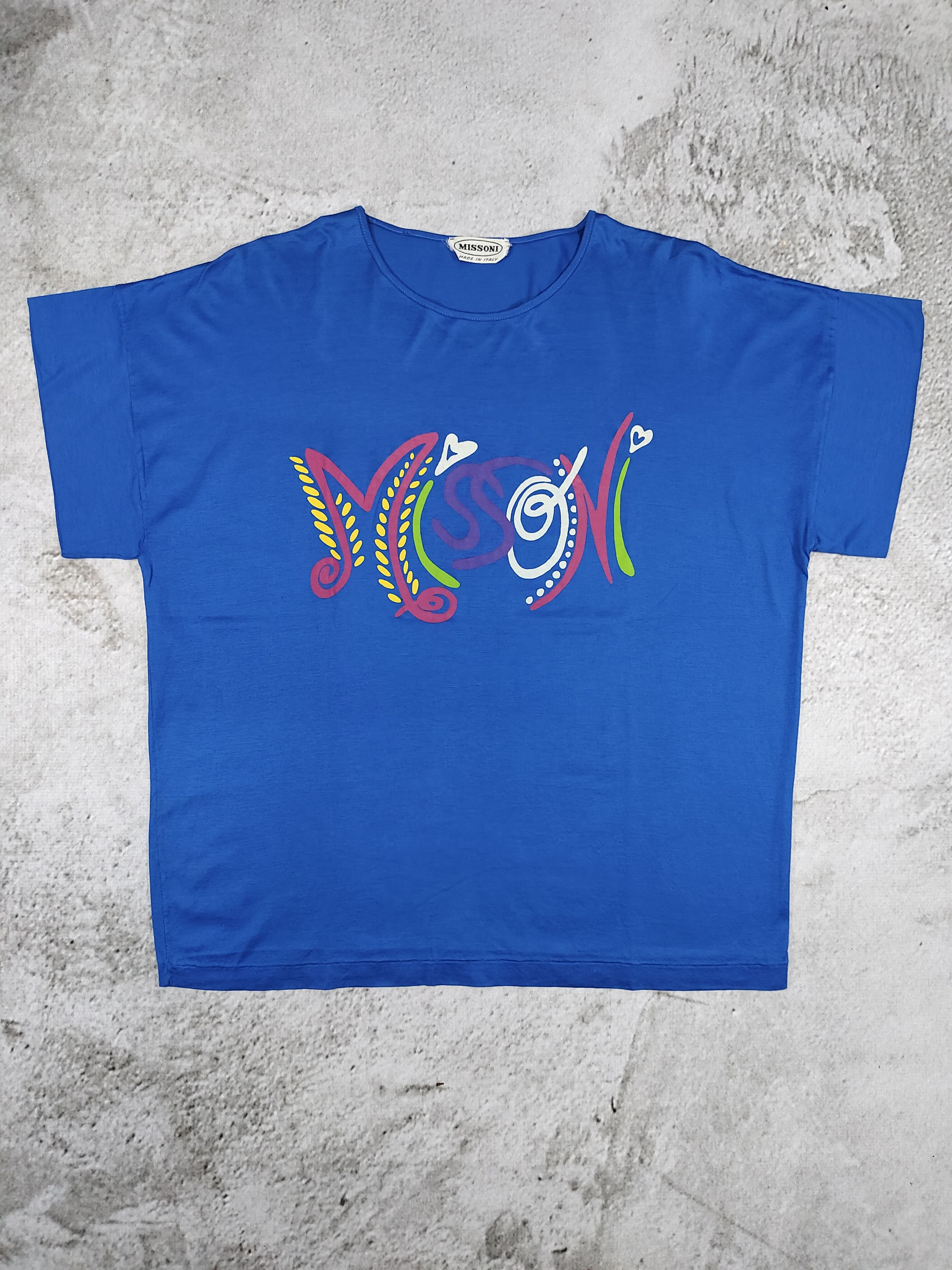 Missoni 90s Missoni- Psychedelic Art Print Summer Piece Top Size M / US 6-8 / IT 42-44 - 5 Thumbnail