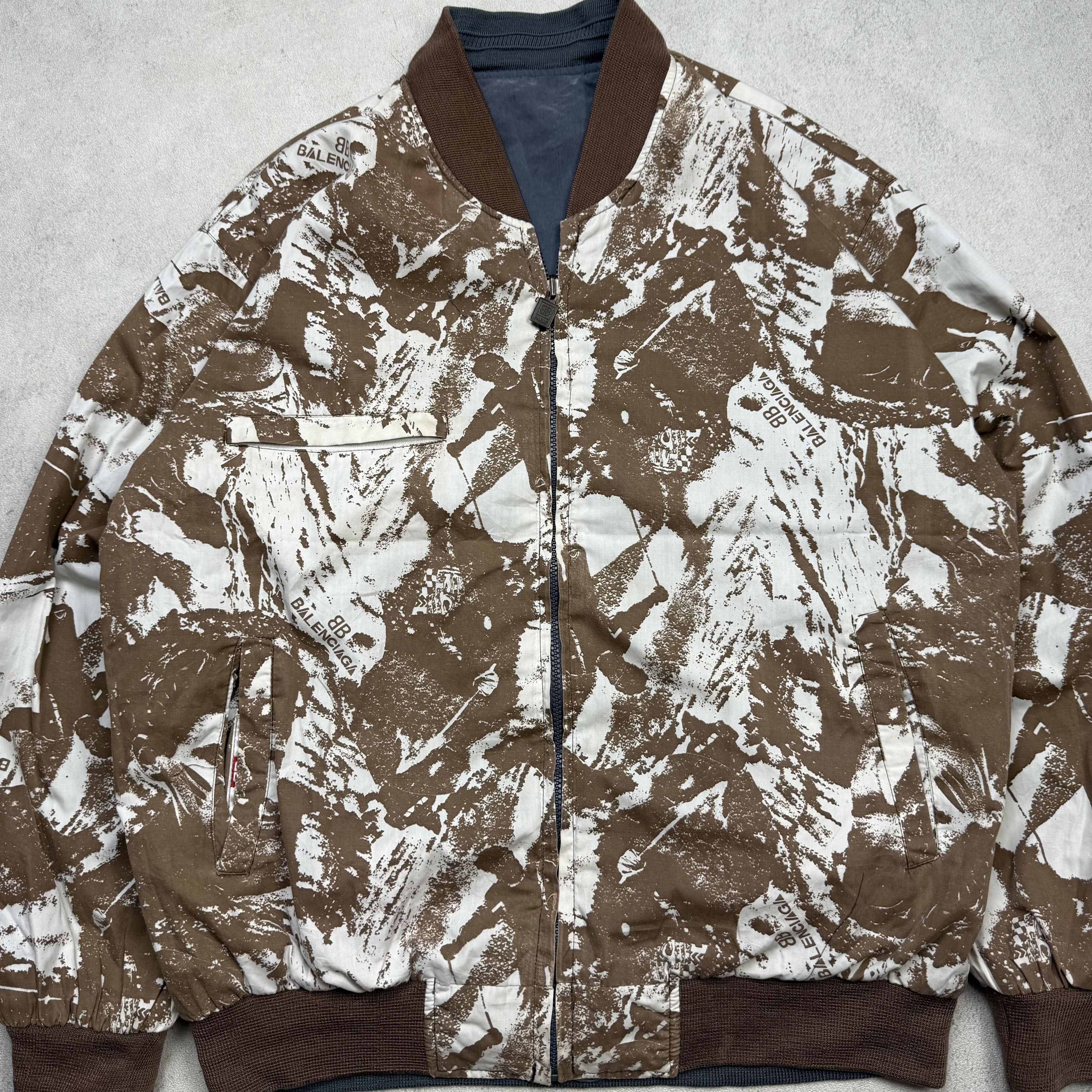 Balenciaga Vintage 90s Balenciaga Reversible Jacket Size US L / EU 52-54 / 3 - 3 Thumbnail